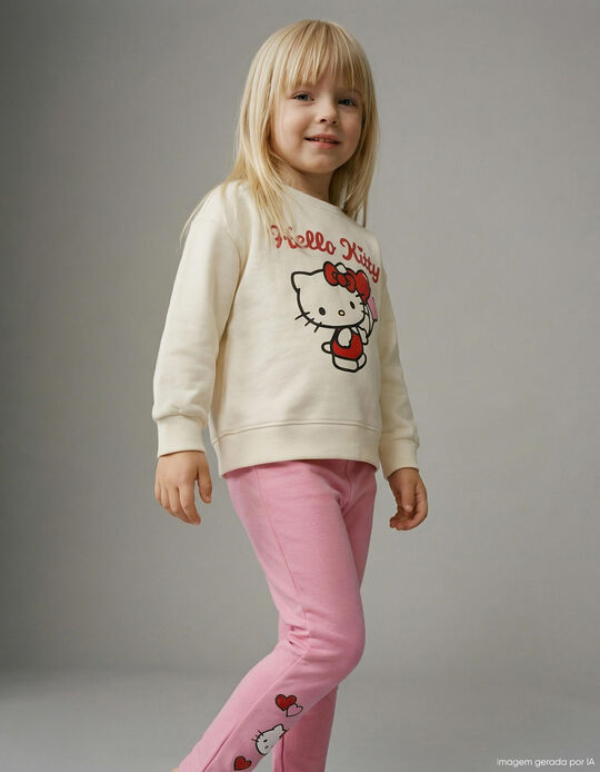 Comprar Online Conjunto Sweatshirt e Leggings 'Hello Kitty', Menina, Branco