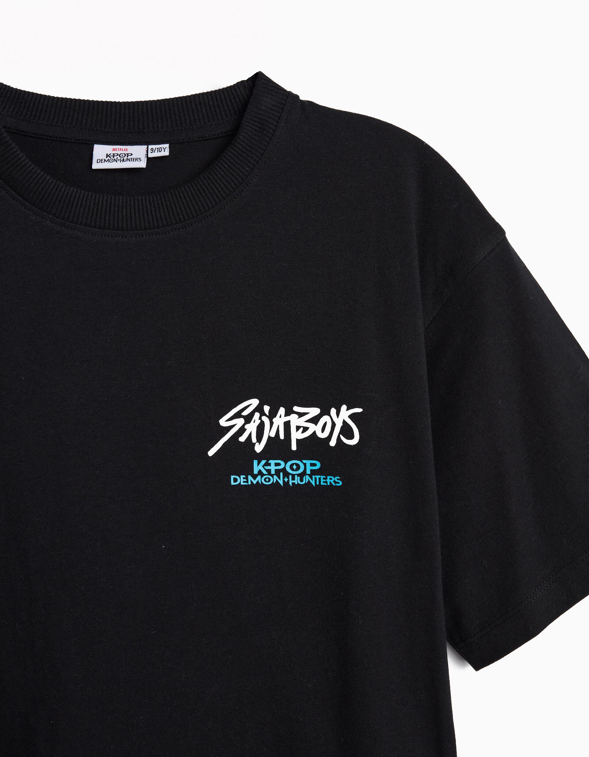 Comprar Online T-shirt 'K-Pop Demon Hunters', Menino, Preto