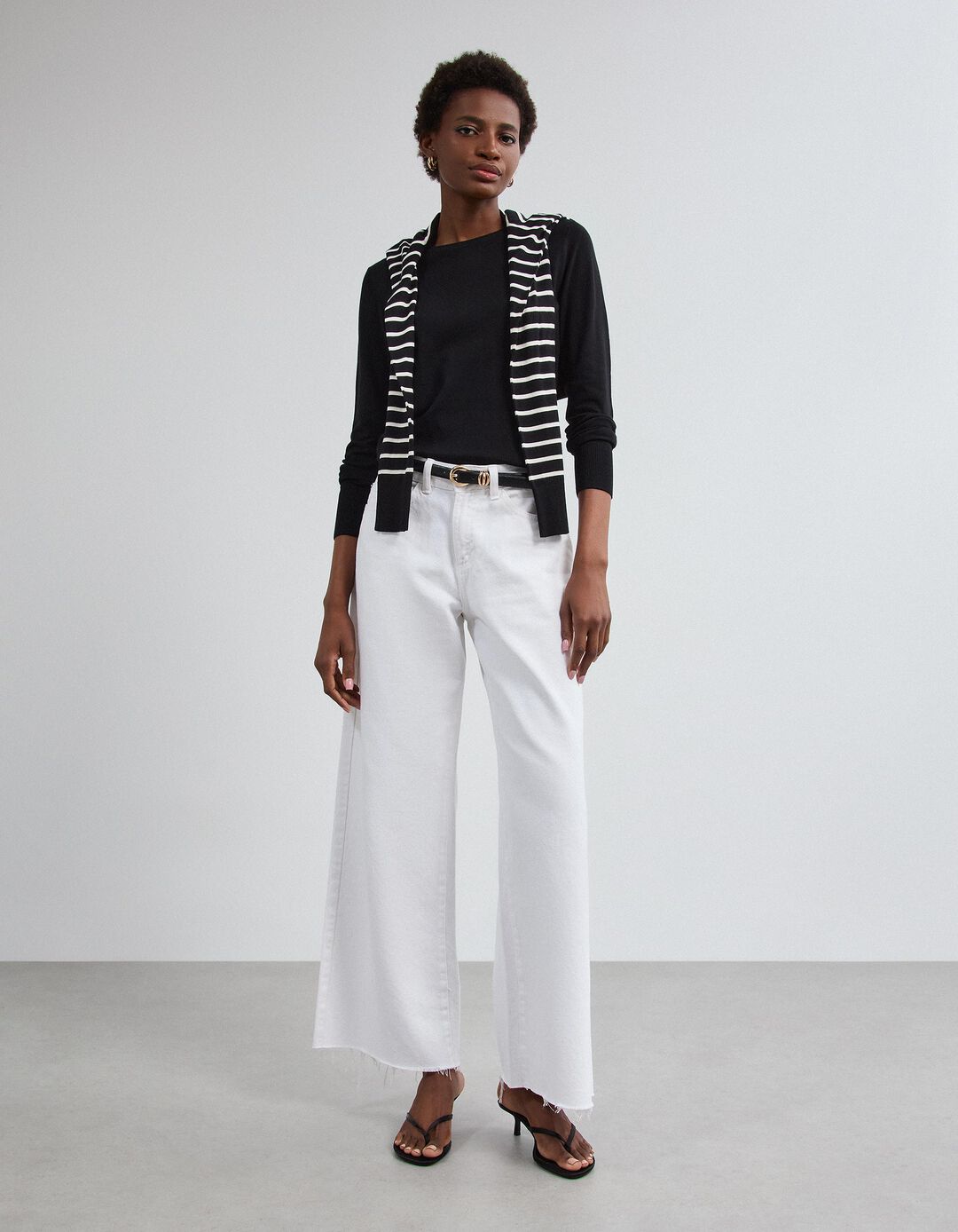 Camisola Tricotada, Mulher, Preto