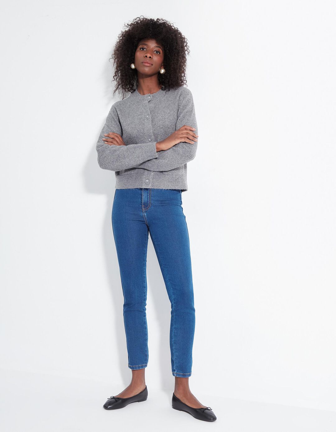 Calças Jeggings, Mulher, Azul