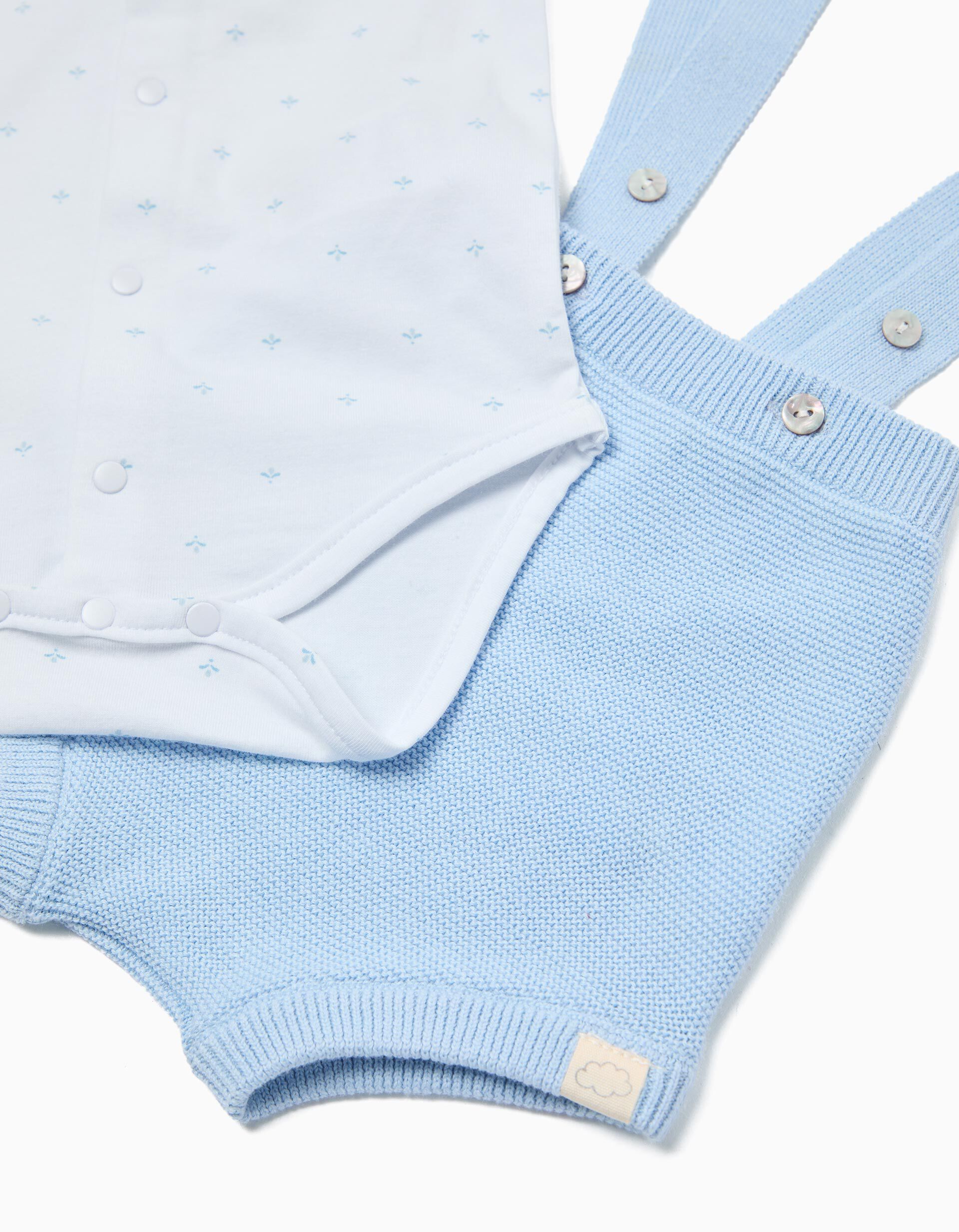 Comprar Online Conjunto Body e Macac&atilde;o, Rec&eacute;m-Nascido, Azul Claro