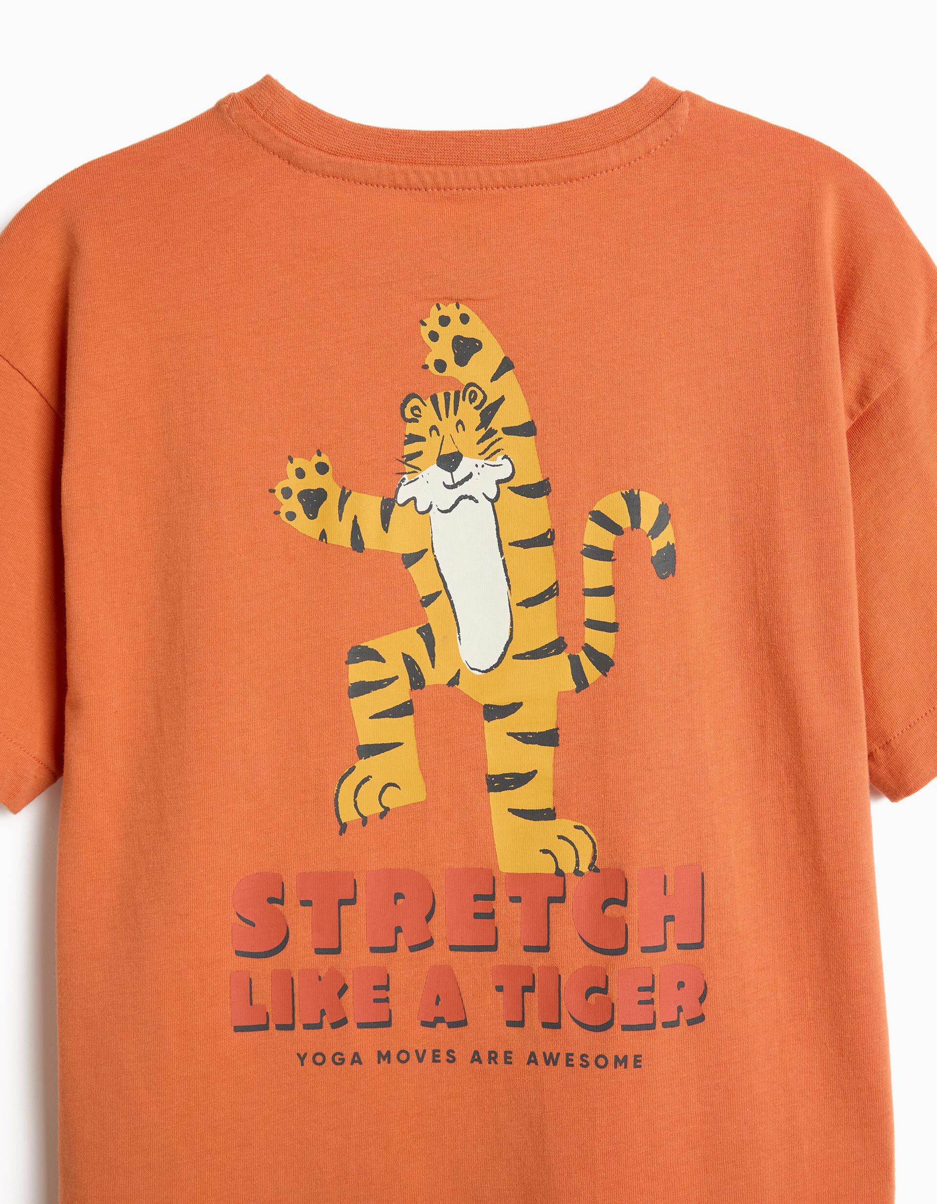 Comprar Online T-shirt Estampada, Menino, Laranja Escuro
