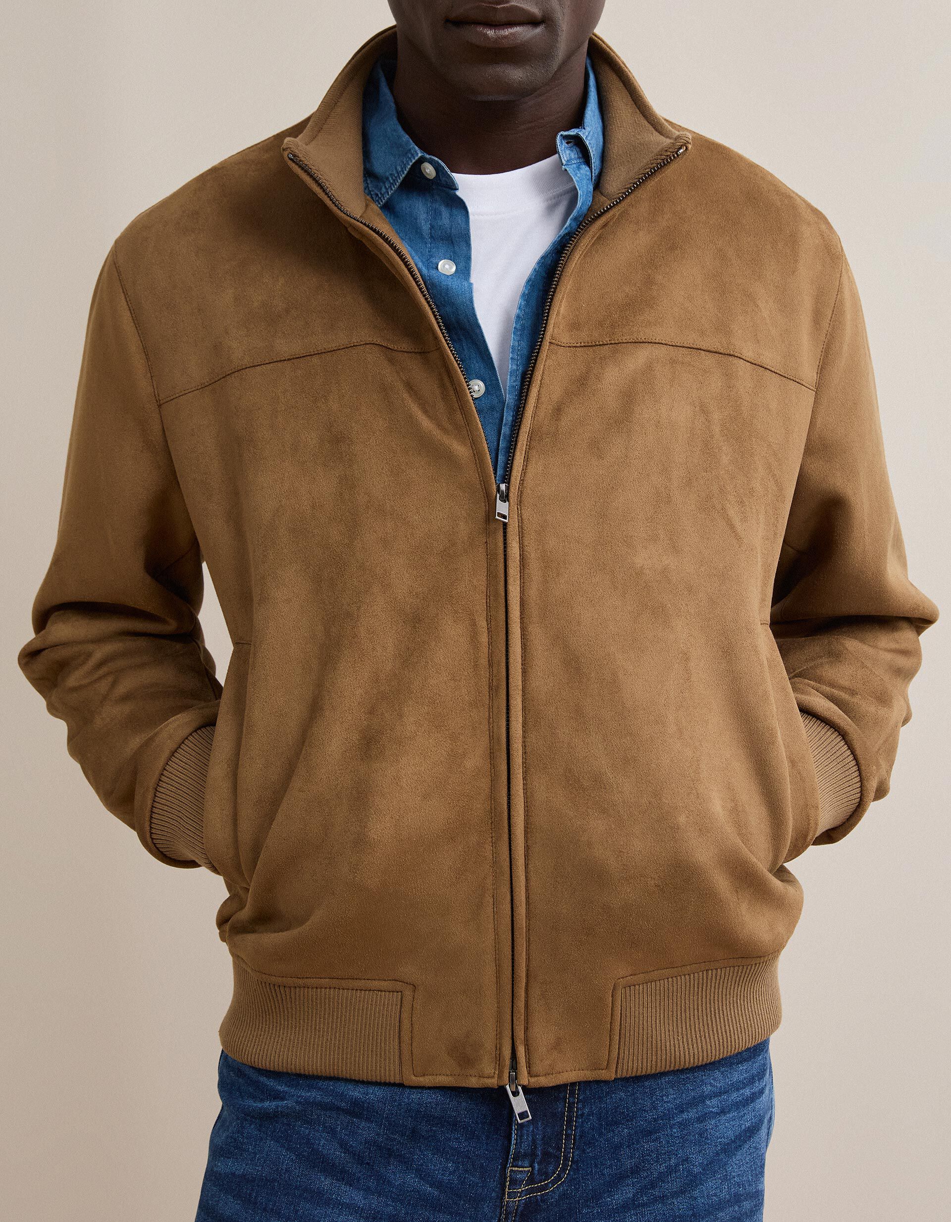Comprar Online Casaco Bomber Efeito Carmu&ccedil;a, Homem, Castanho Claro