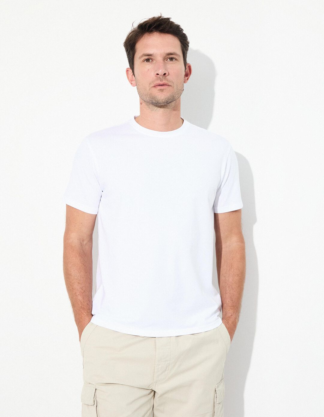 T-shirt Coolmax® Lisa, Homem, Branco 