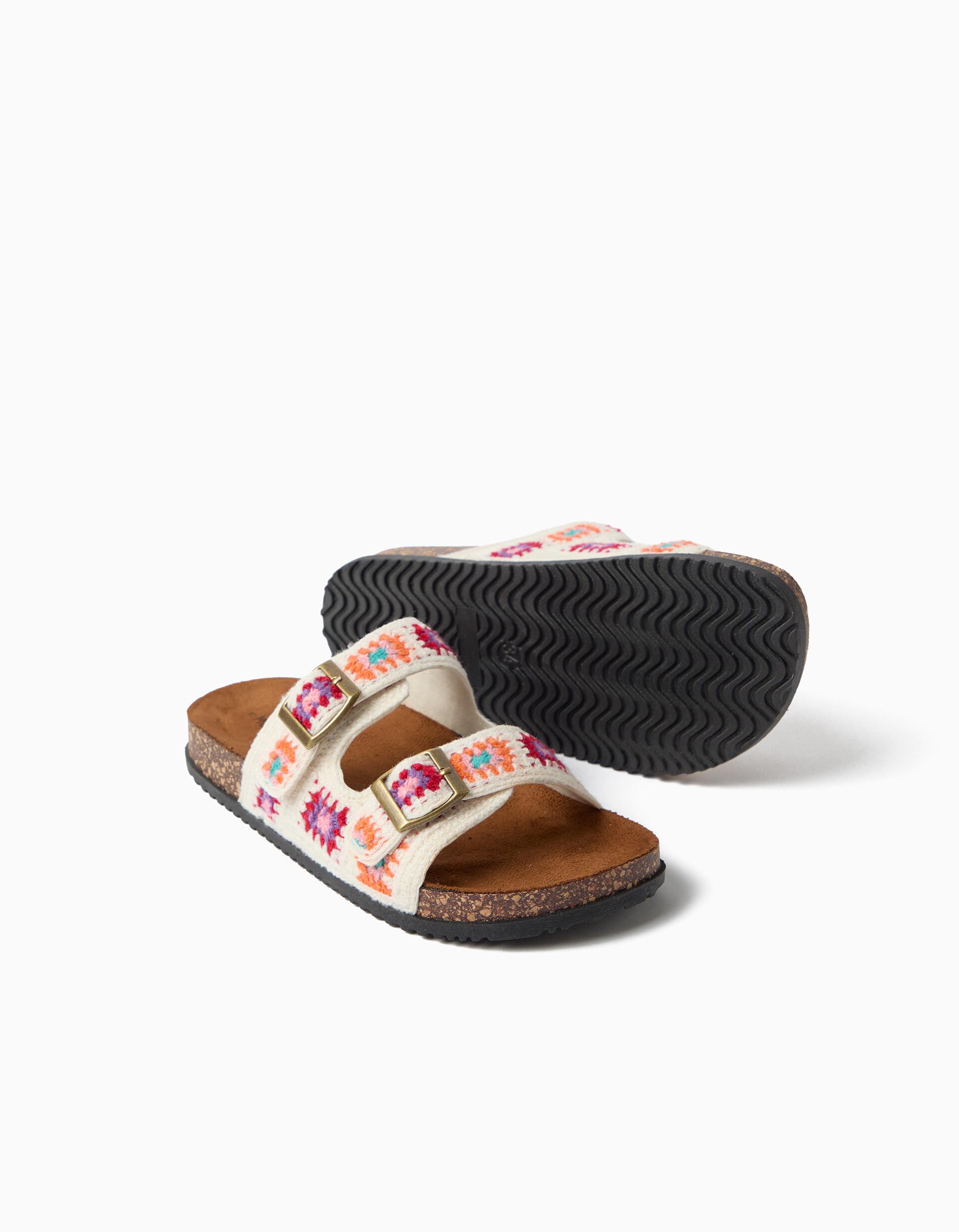 Comprar Online Sand&aacute;lias Crochet, Menina, Multicolor