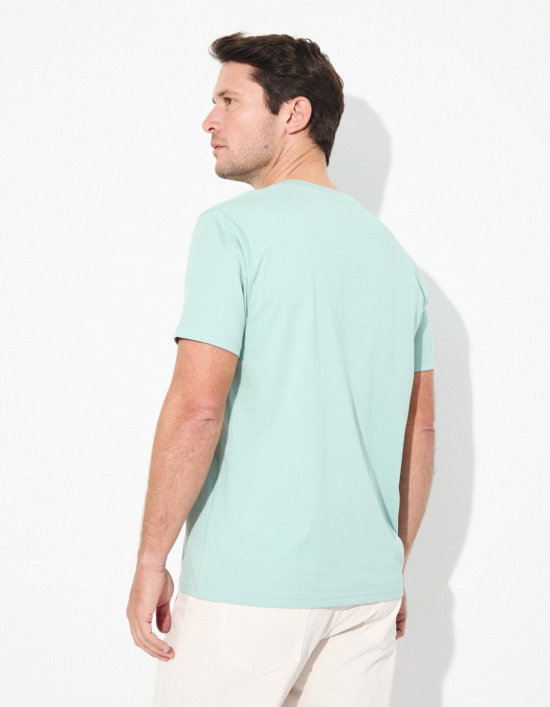T-shirt Jersey, Homem, Verde Claro 