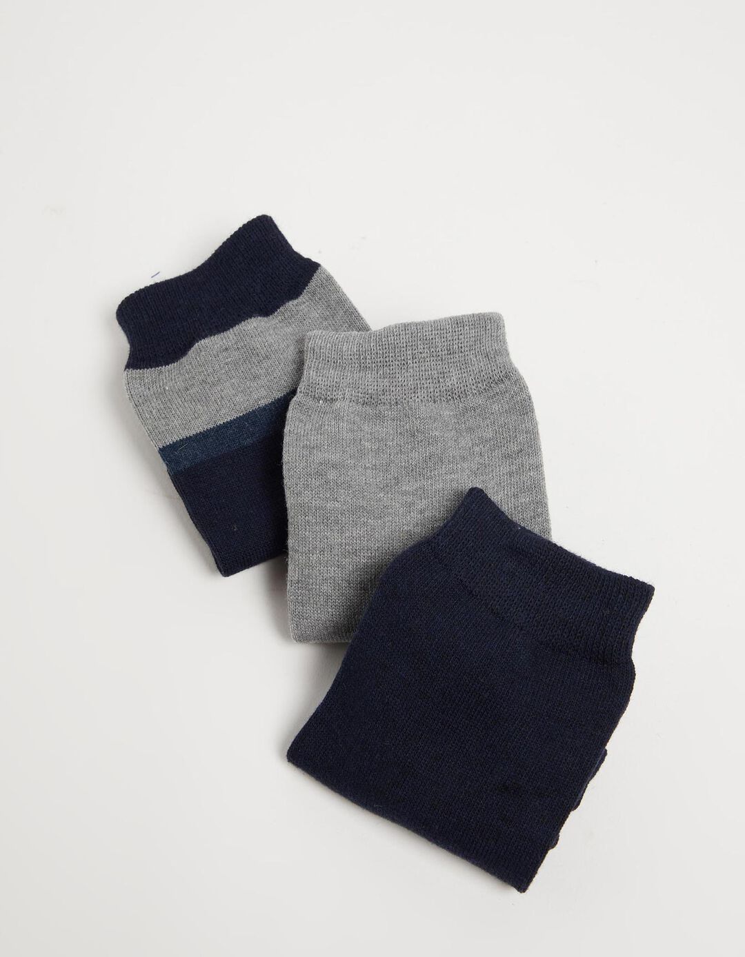 Pack 3 Pares de Meias Mistura de Lã, Homem, Azul Escuro