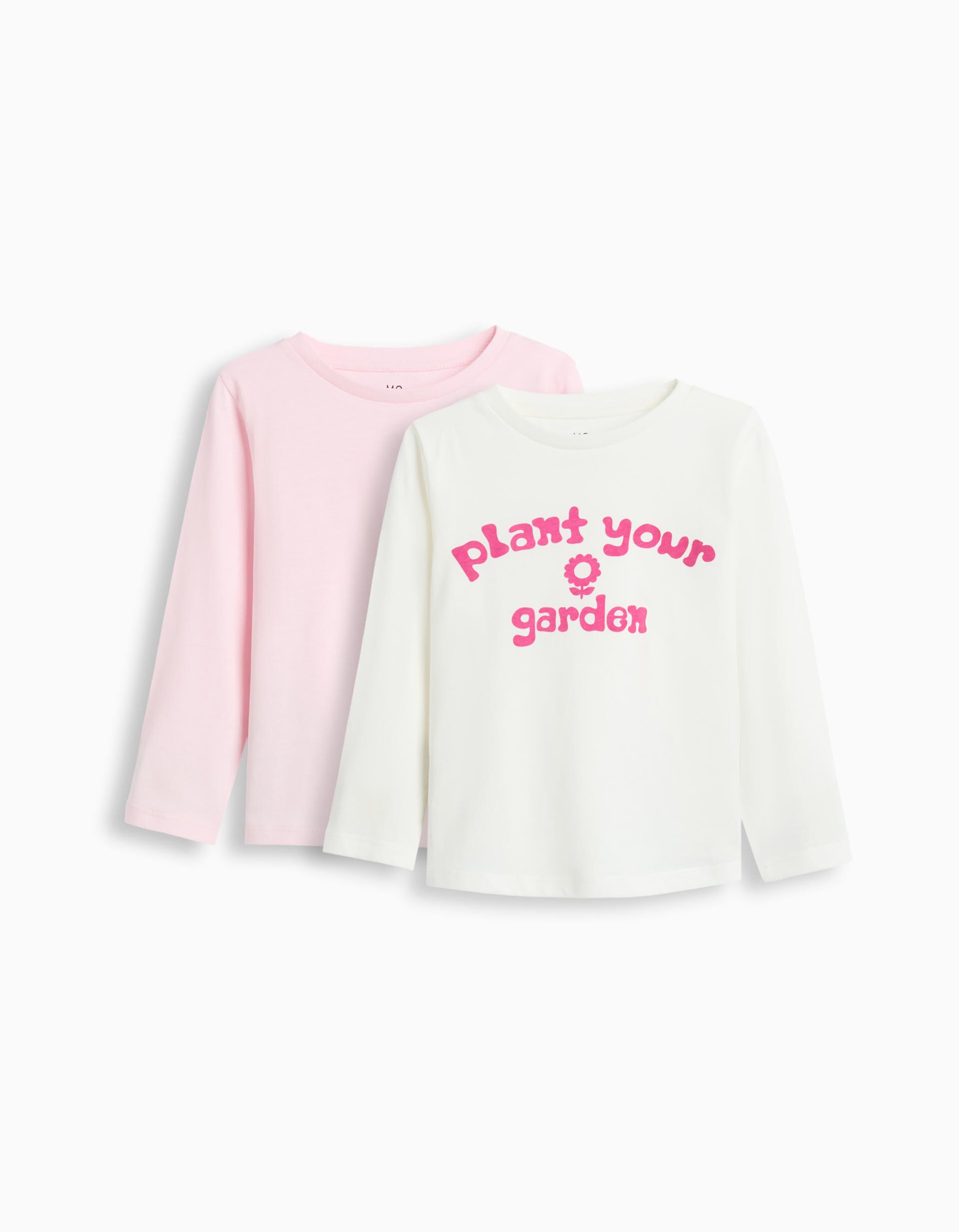 Comprar Online Pack 2 T-shirts, Menina, Branco