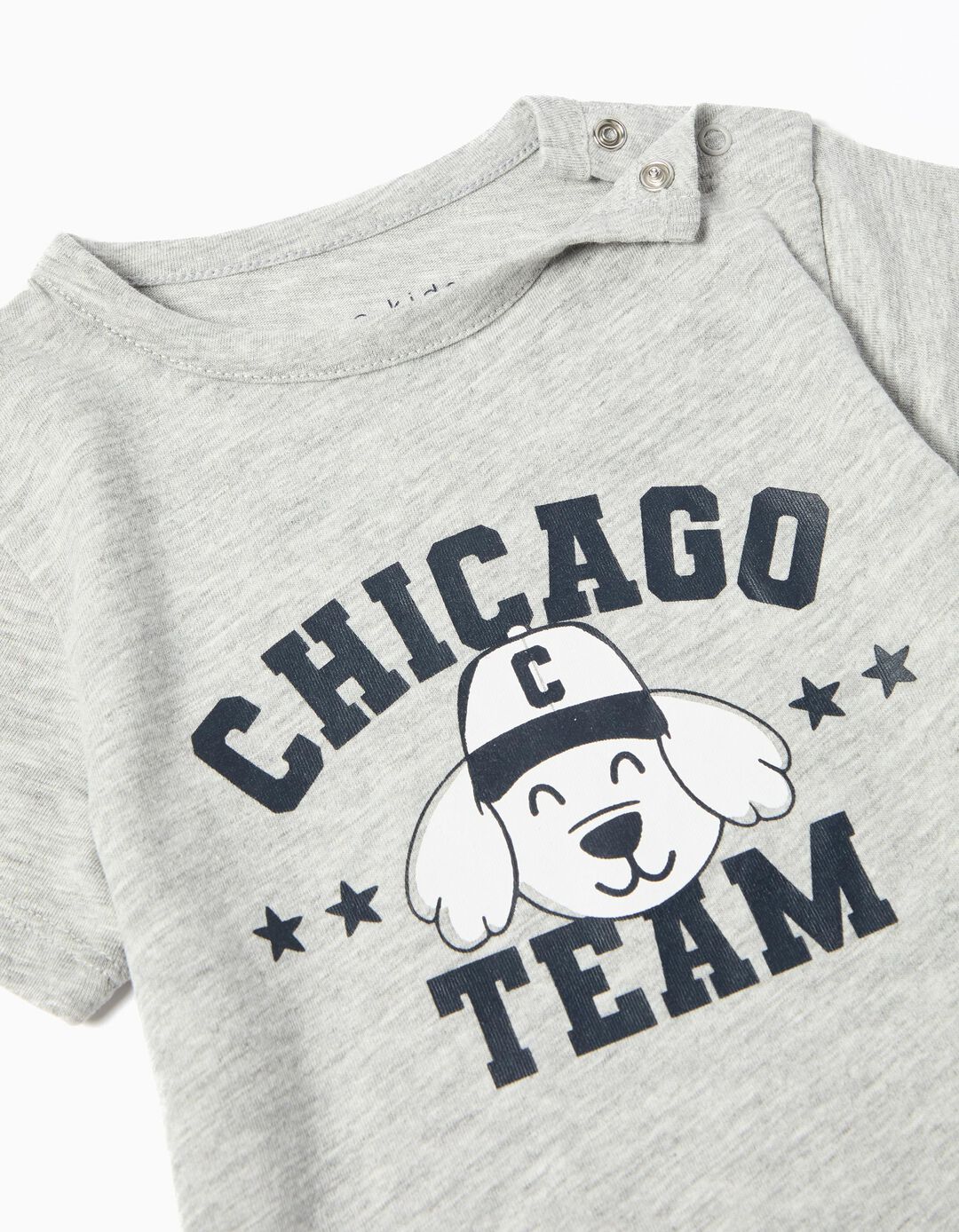Pijama Jersey, Menino, Cinzento Claro