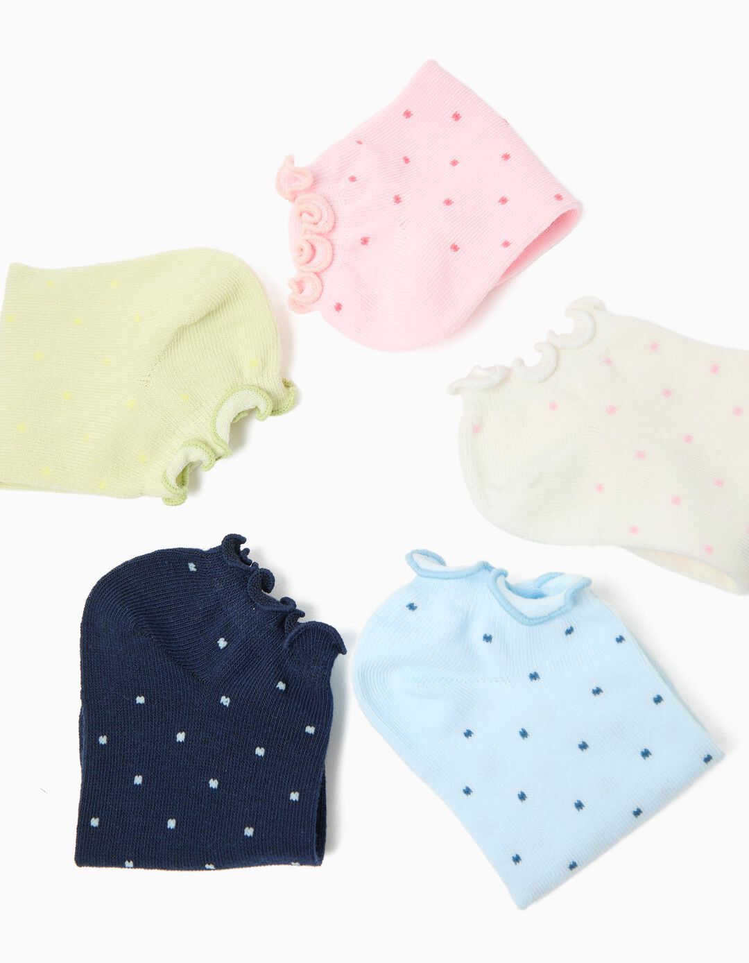 Pack 5 Pares de Meias, Menina, Multicor
