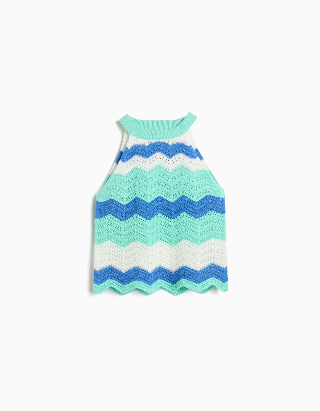 Top Crochet, Menina, Verde Claro