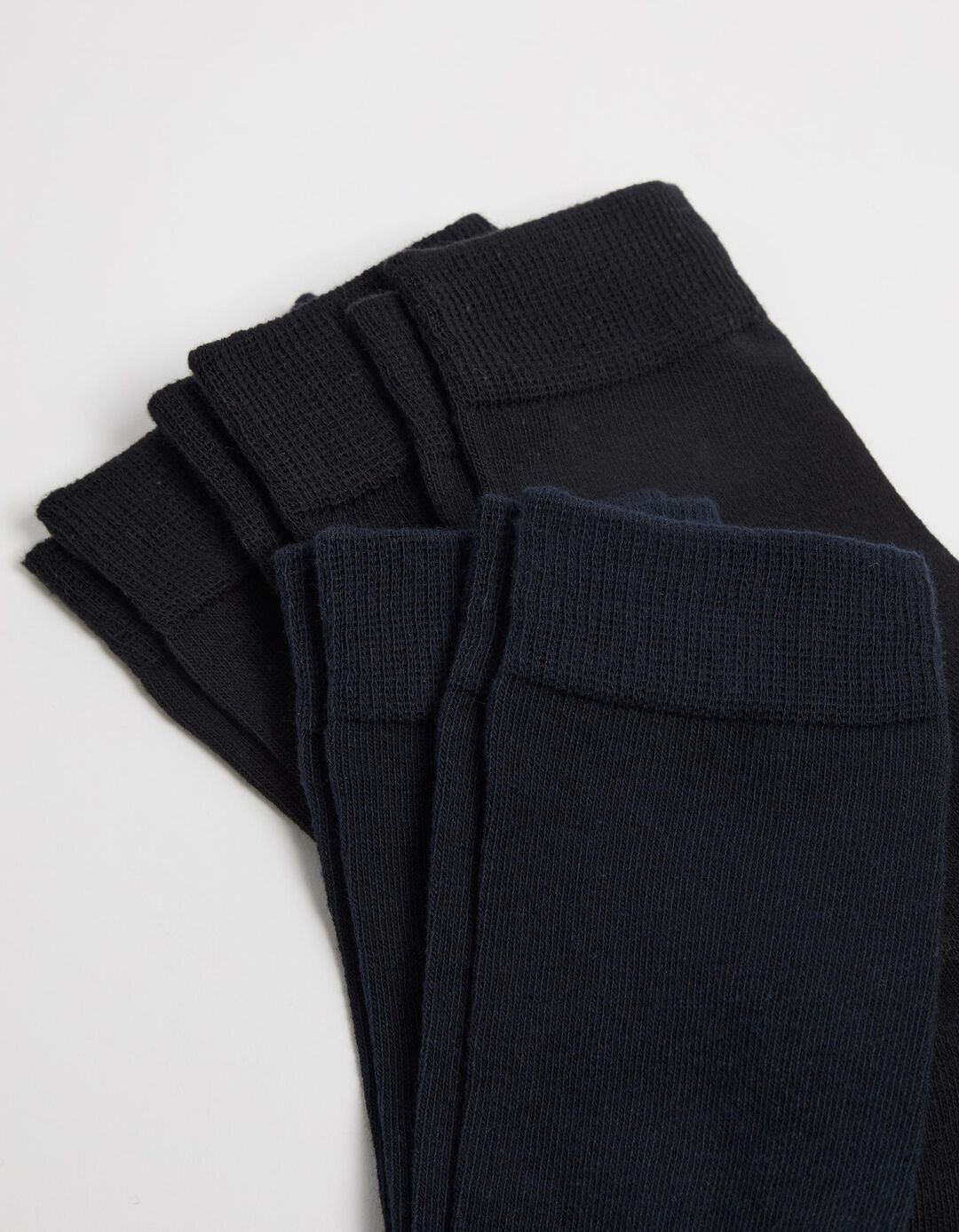 Pack 5 Pares de Meias Lisas, Homem, Azul Escuro