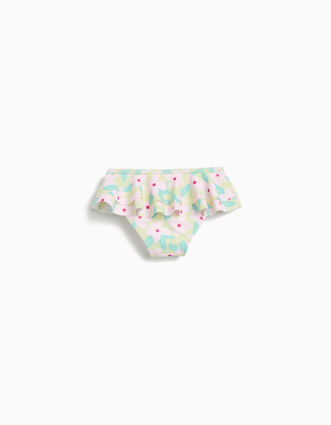 Cuecas de Banho Folhos, Menina, Amarelo 