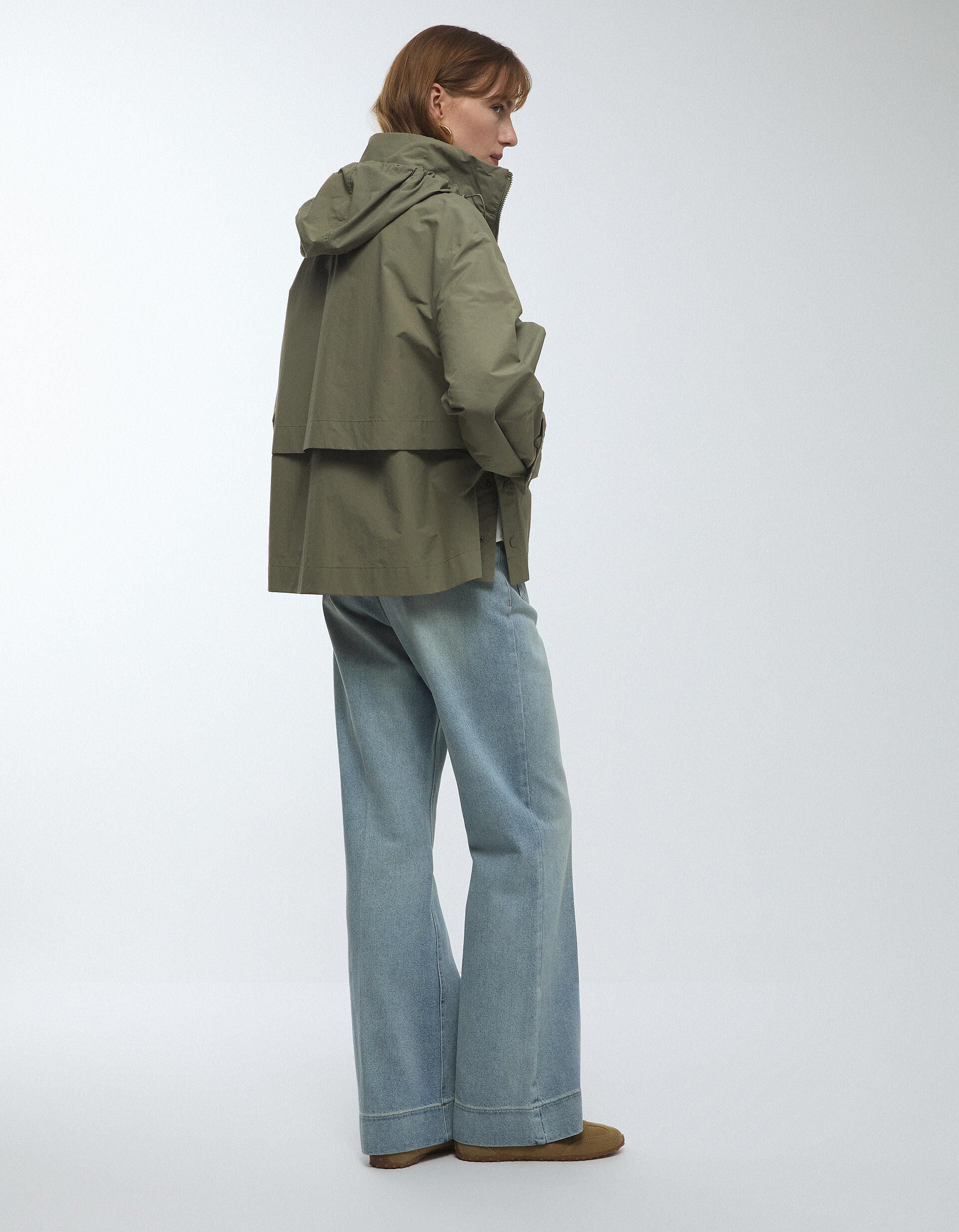 Comprar Online Parka Curta, Mulher, Verde Escuro