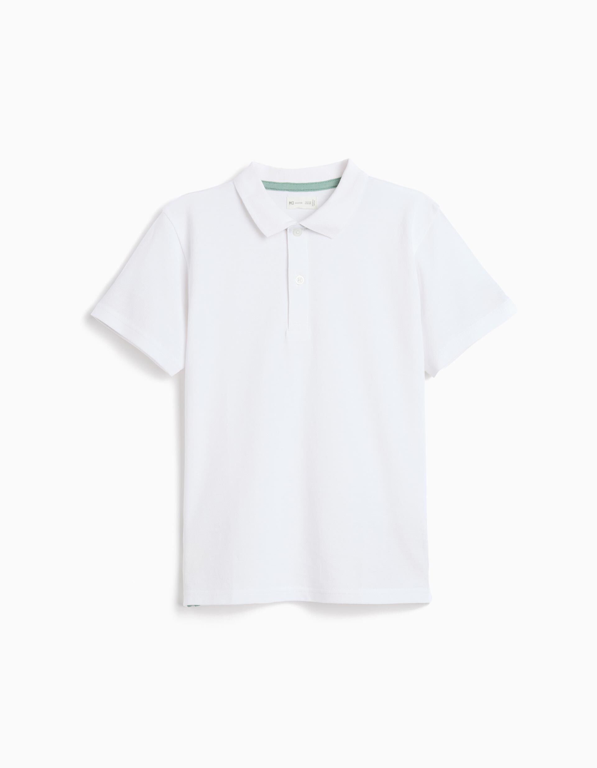 Comprar Online Polo Piquet, Menino, Branco