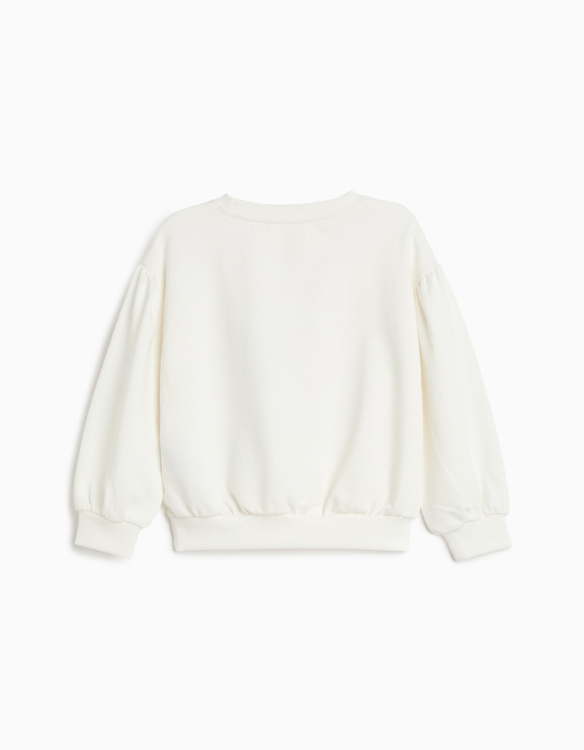 Comprar Online Sweatshirt De Felpa Estampada, Menina, Branco