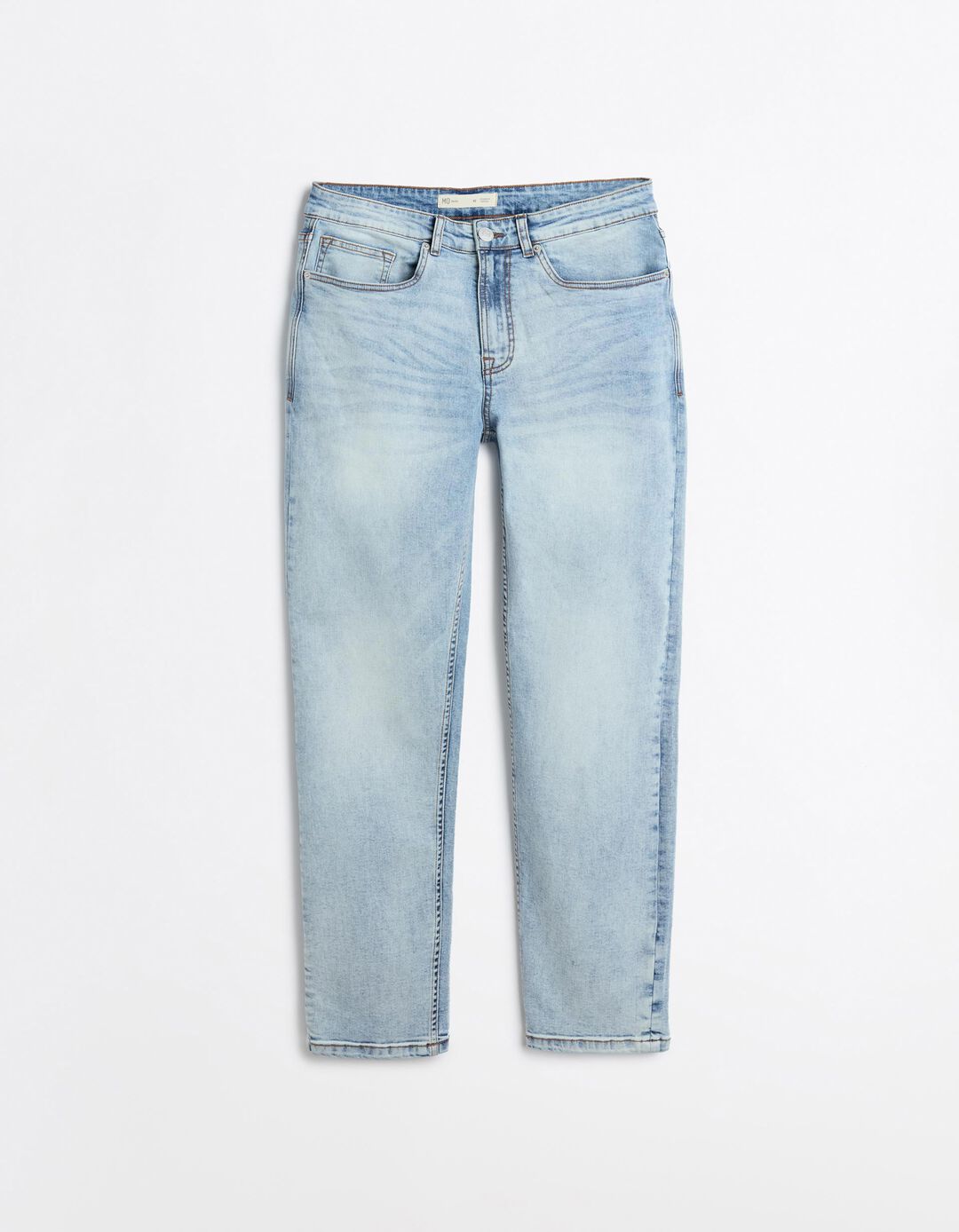 Cal&ccedil;as De Ganga 'Tapered Fit', Homem, Azul Claro