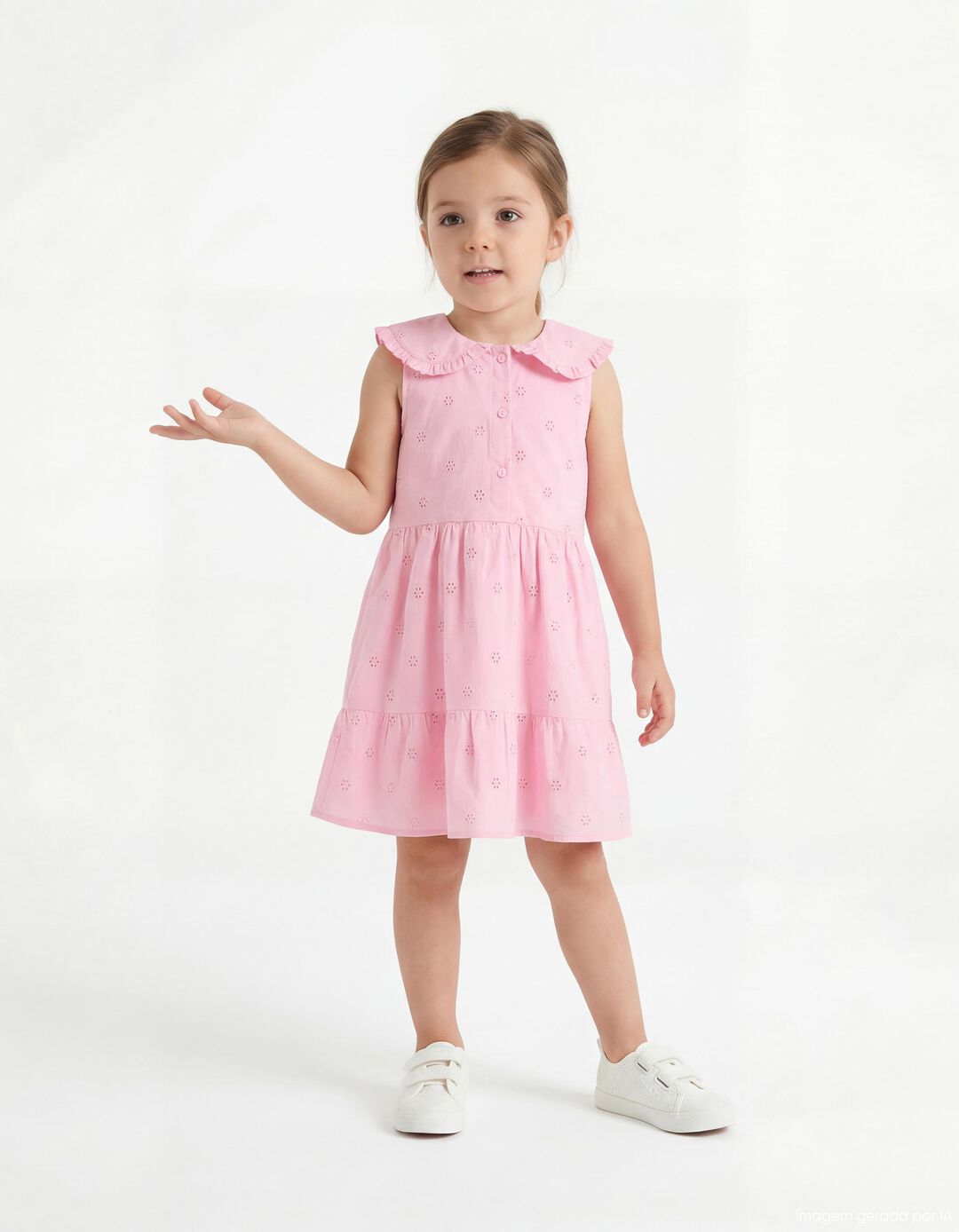 Vestido, Menina, Rosa