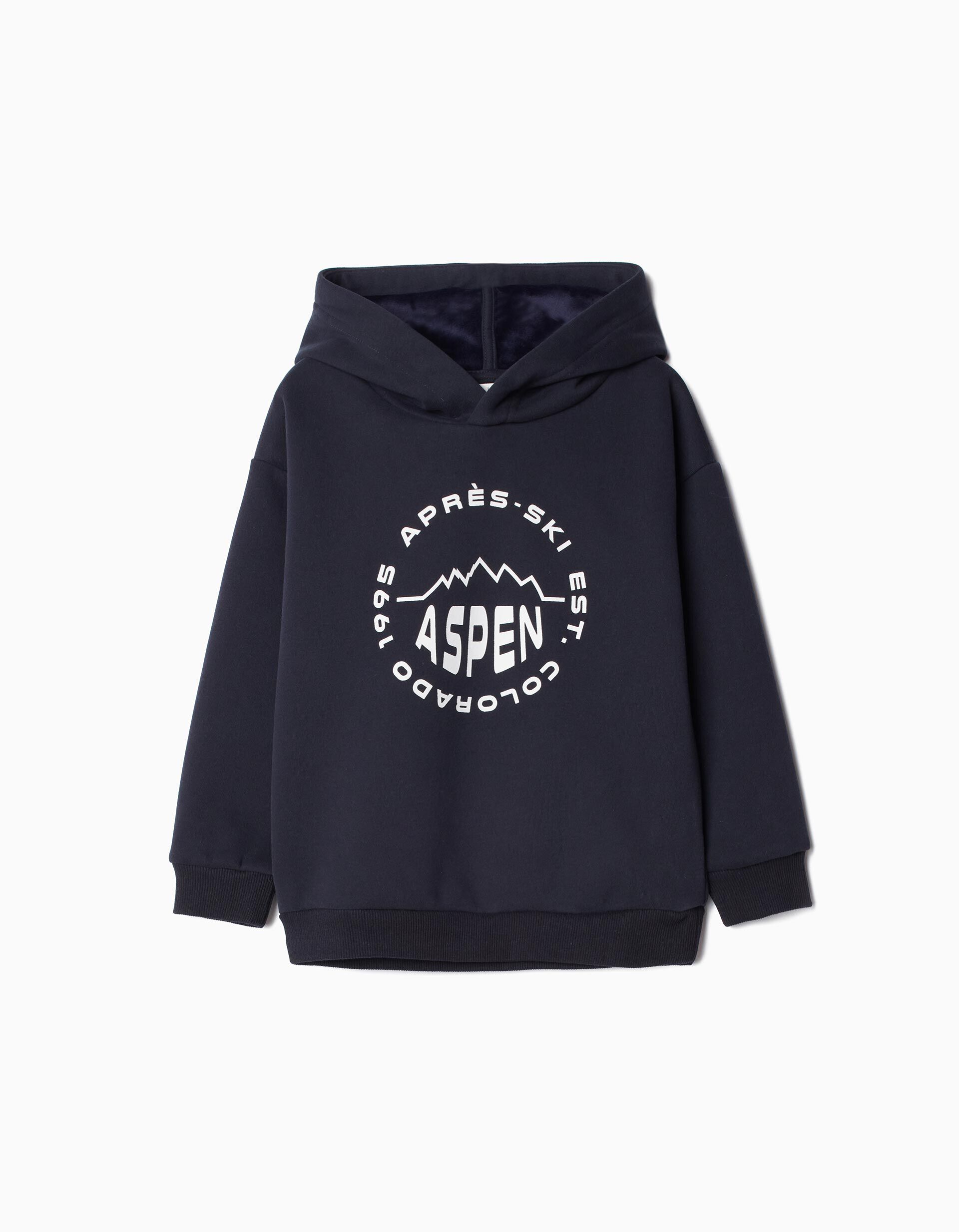 Comprar Online Sweatshirt de Felpa Capuz, Menino, Azul Escuro