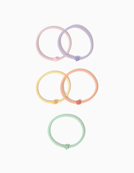 Comprar Online Pack 5 Elásticos de Cabelo, Menina, Multicor