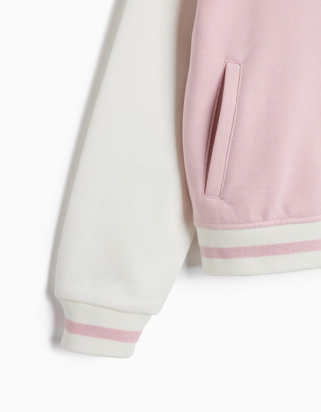 Bomber De Felpa, Menina, Rosa