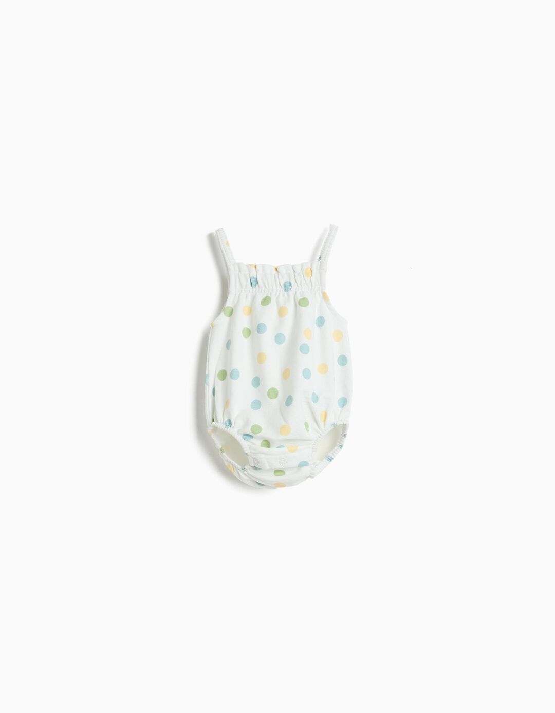 Macac&atilde;o Estampado, Rec&eacute;m-Nascido, Branco