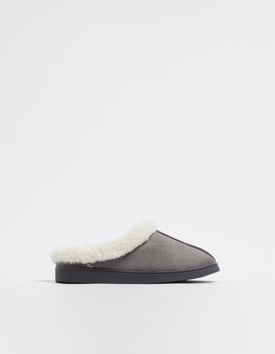 Comprar Online Chinelos Interior Sherpa, Mulher, Cinzento