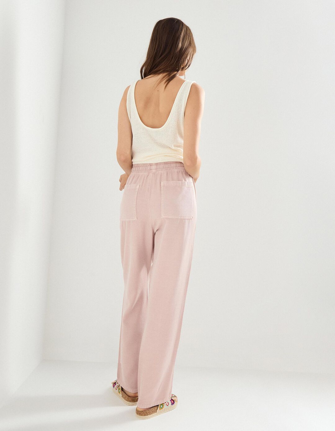 Calças Joggers, Mulher, Rosa