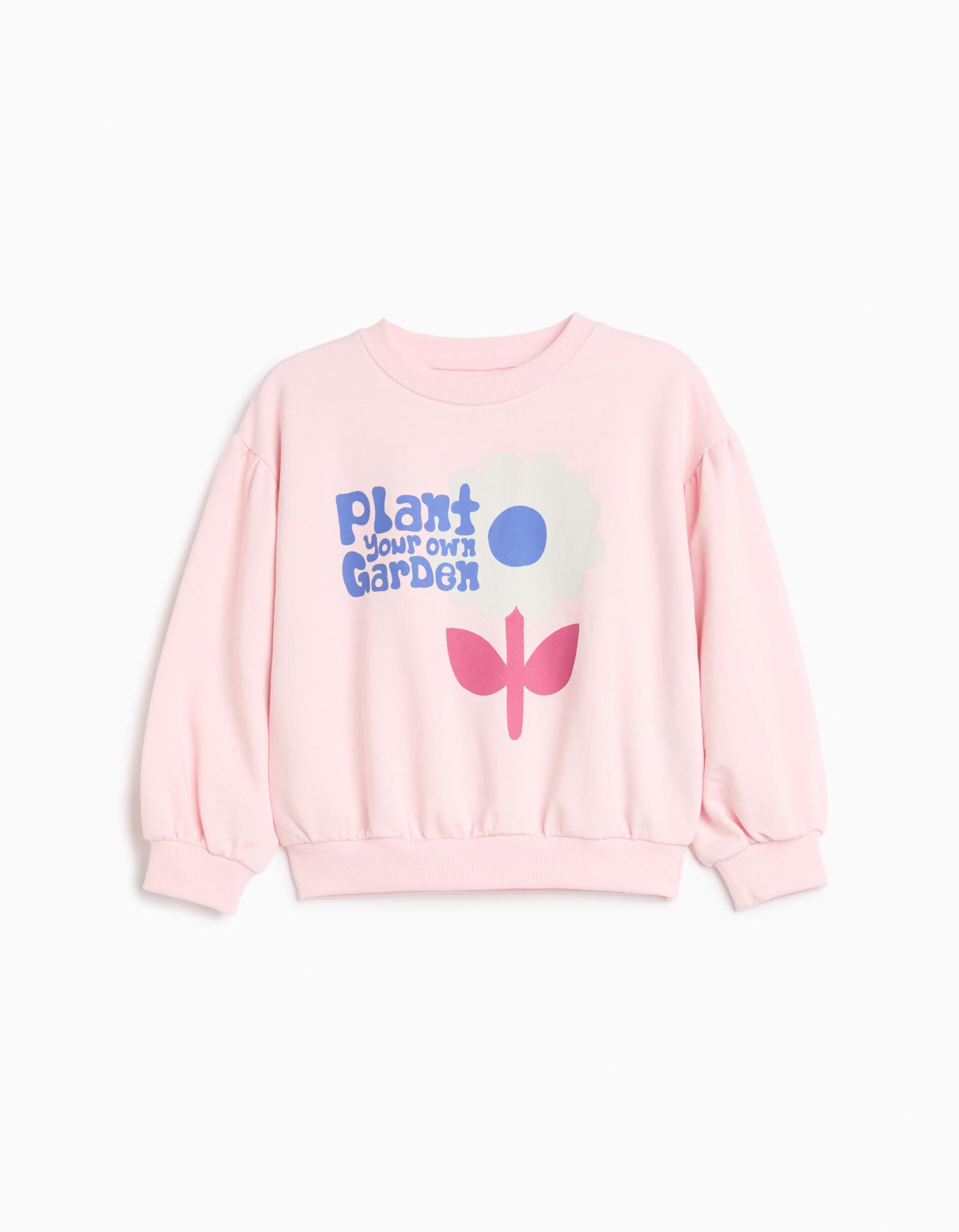 Comprar Online Sweatshirt De Felpa Estampada, Menina, Rosa Claro
