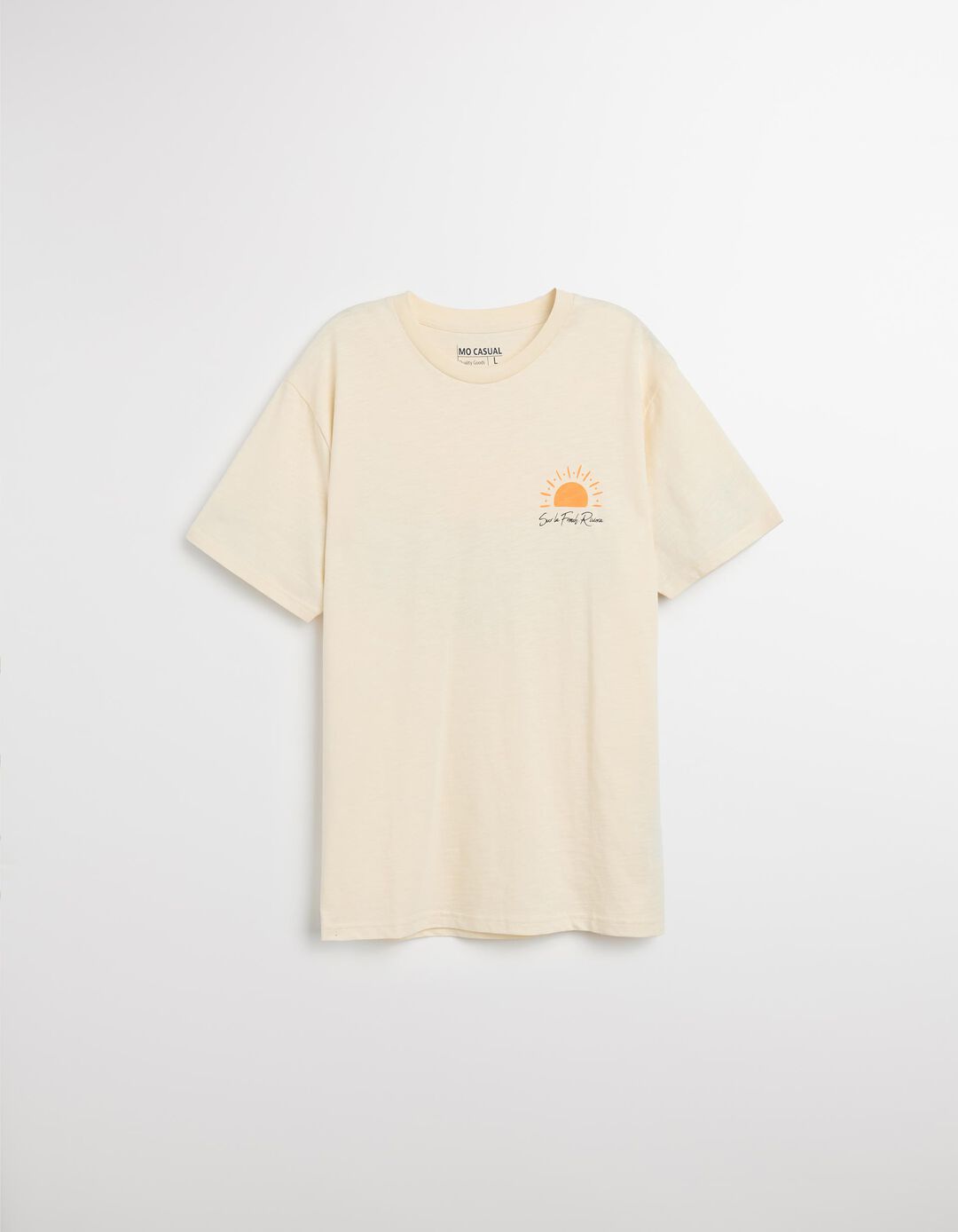 T-shirt, Homem, Bege Claro 