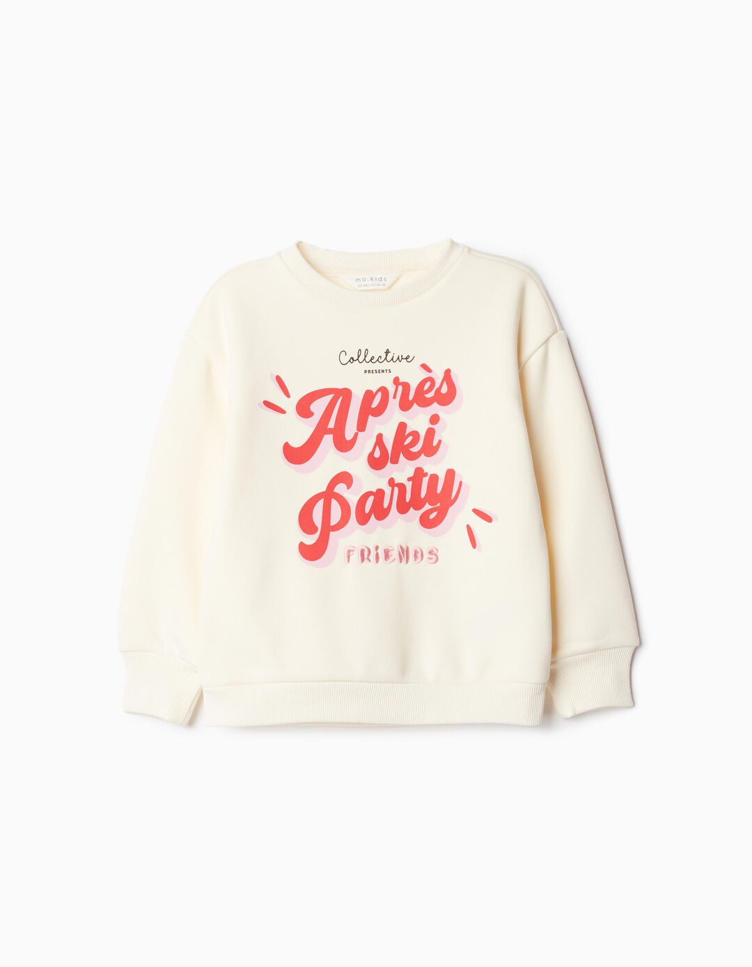 Sweatshirt de Felpa Estampado, Menina, Branco