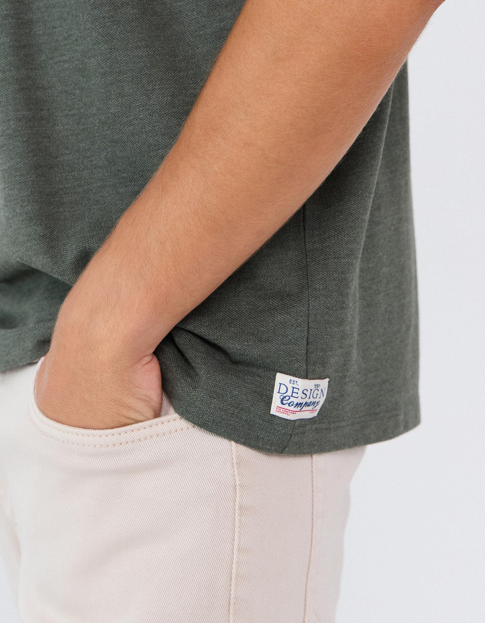 Comprar Online T-shirt Piquet, Homem, Verde Escuro
