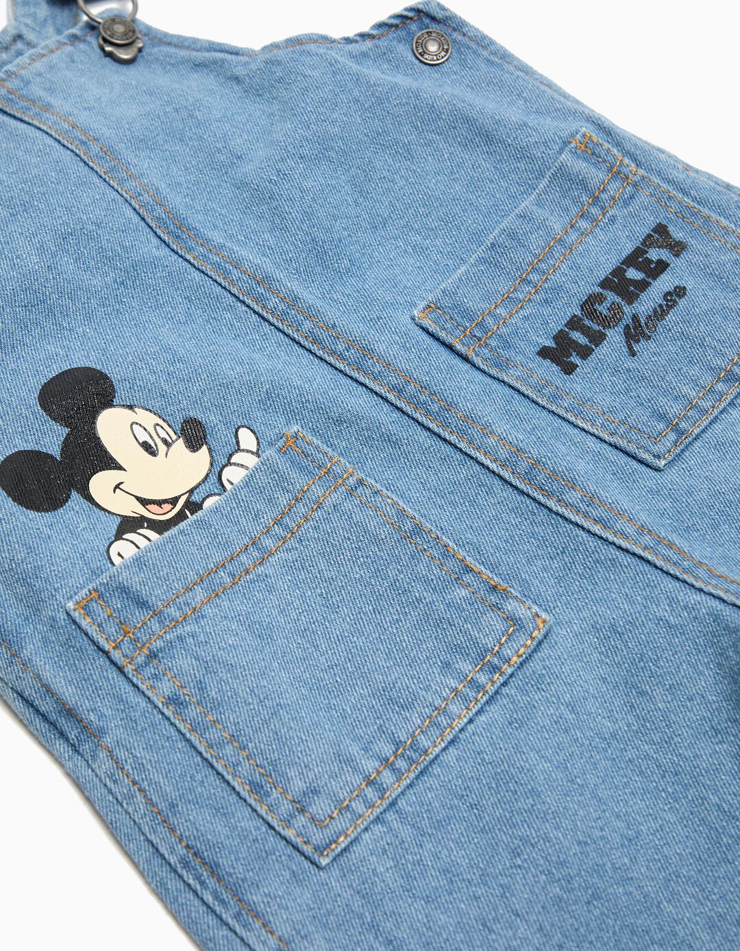 Jardineiras de Ganga 'Disney', Menino, Azul Claro