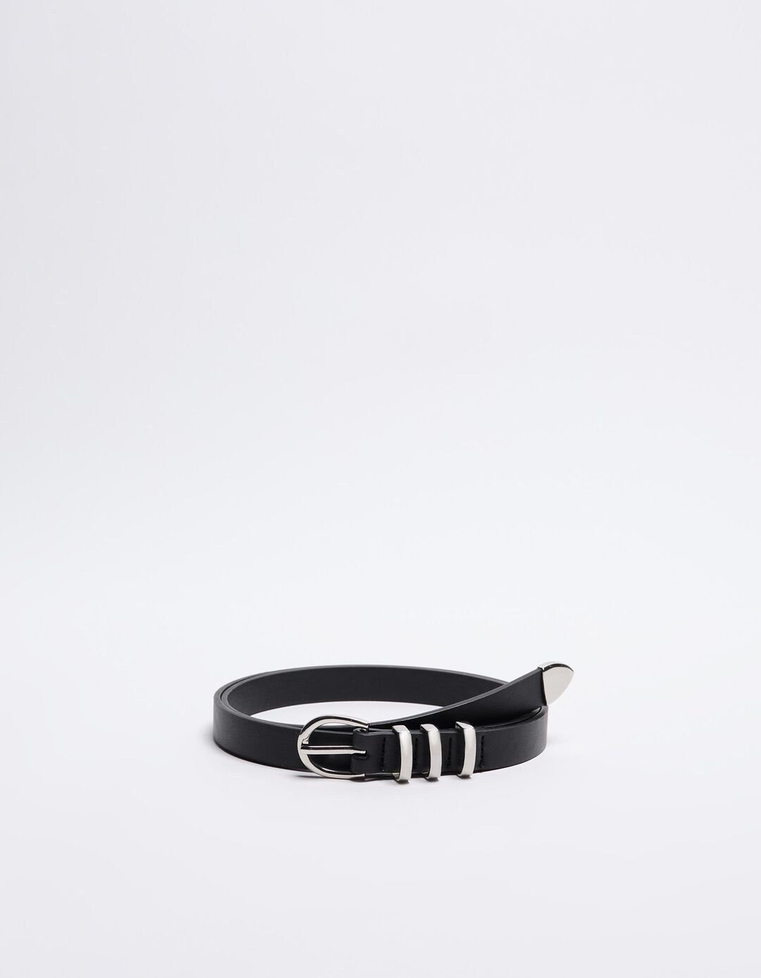 Cinto Presilhas Metal, Mulher, Preto
