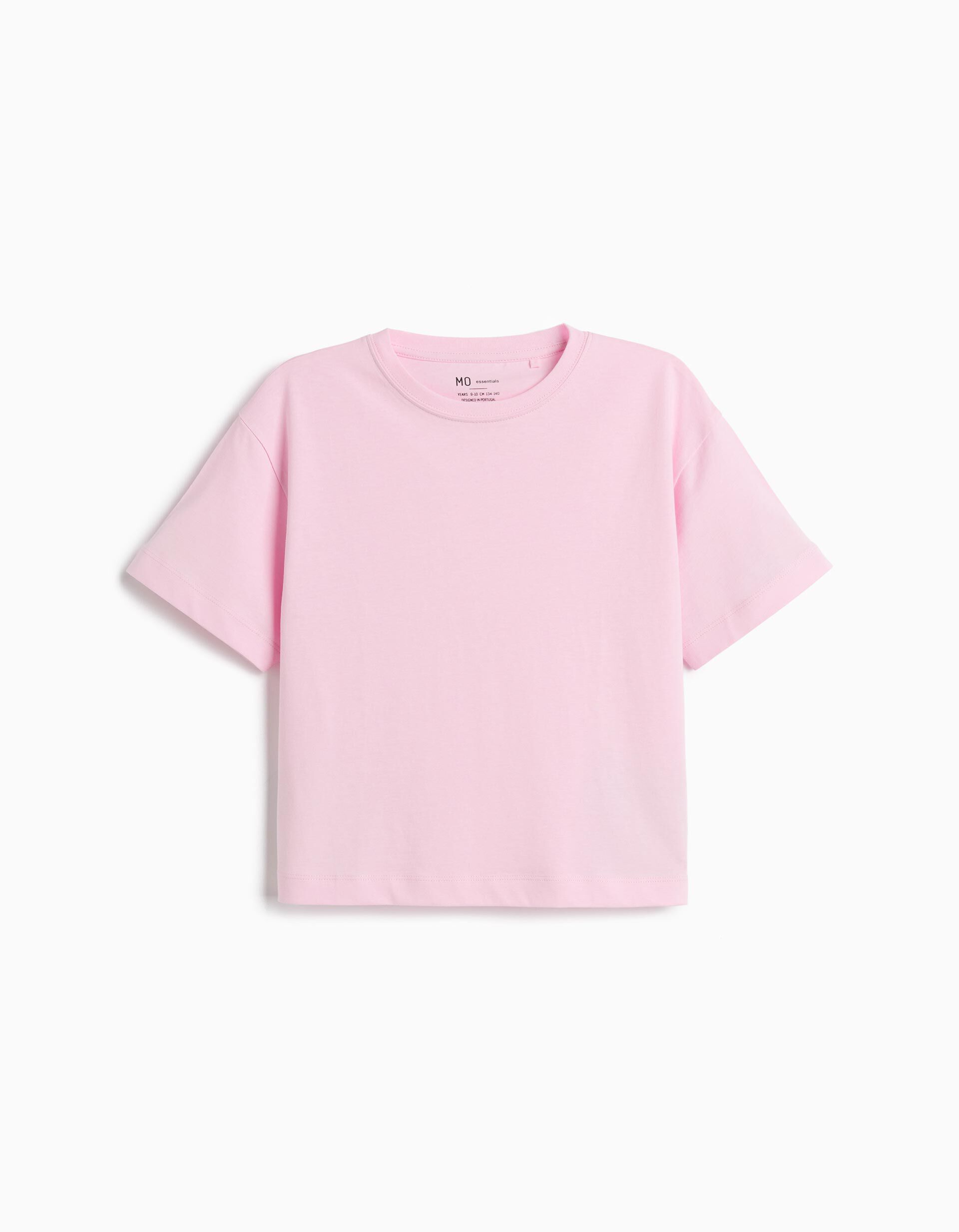 Comprar Online T-shirt Manga Curta, Menina, Rosa Claro 