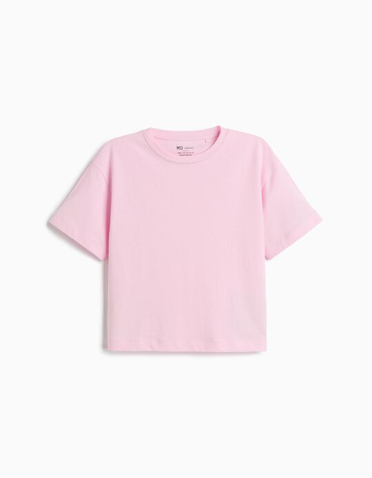 Comprar Online T-shirt Manga Curta, Menina, Rosa Claro 
