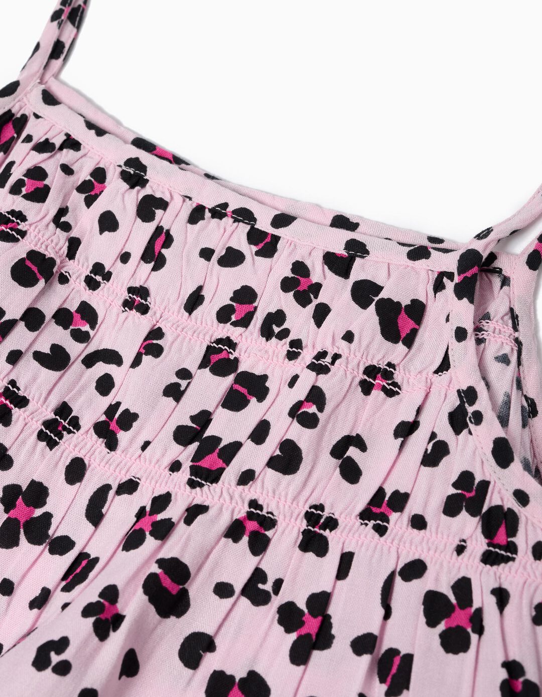 Vestido de Alças, Menina, Rosa Claro 