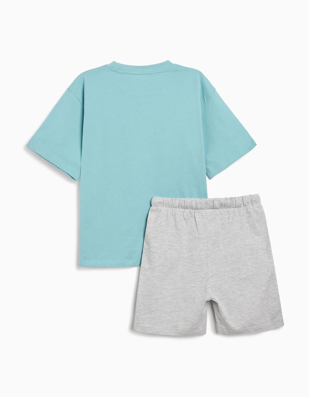 Conjunto T-Shirt e Calções, Menino, Azul Claro 
