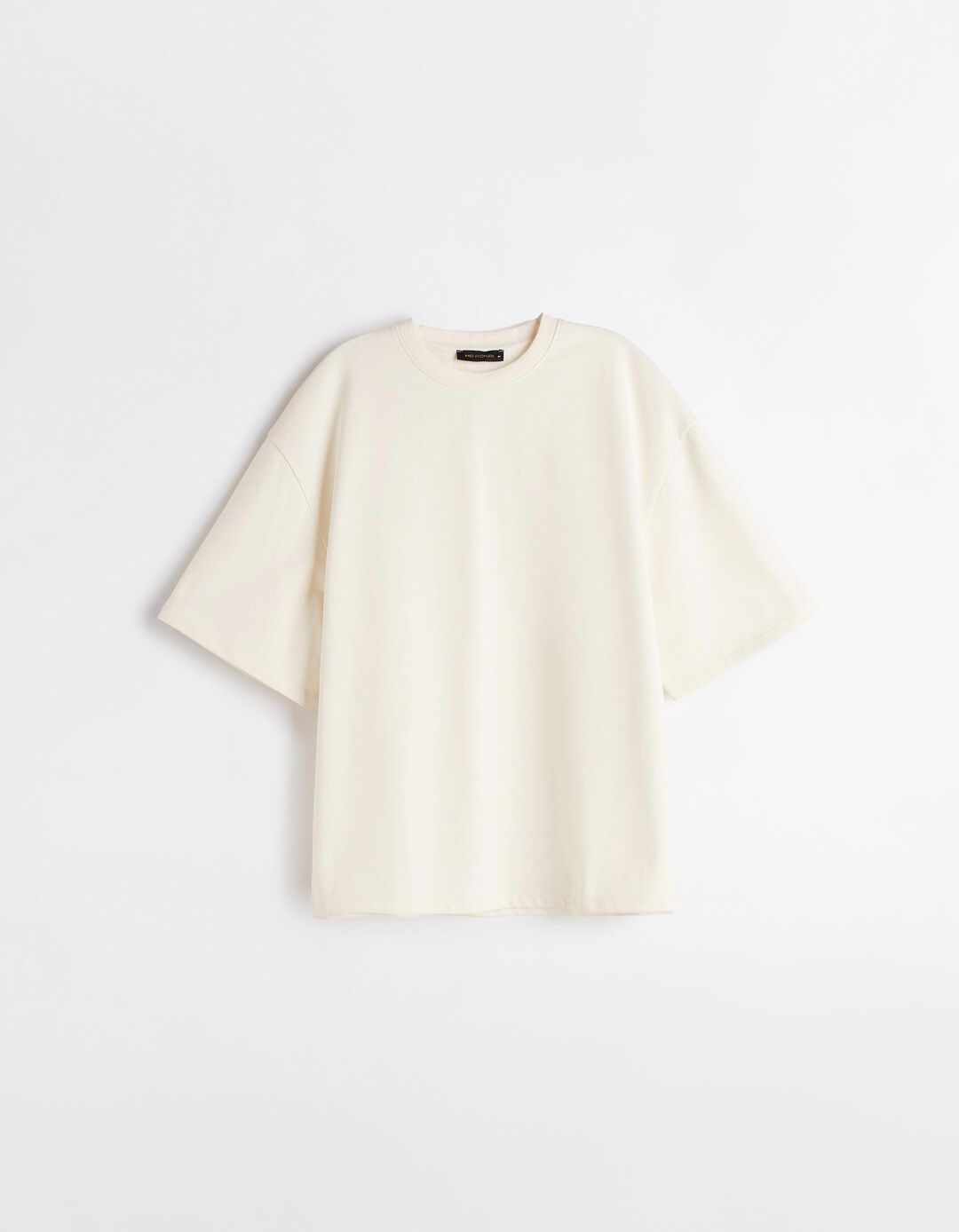 T-shirt Fleece, Mulher, Bege Claro