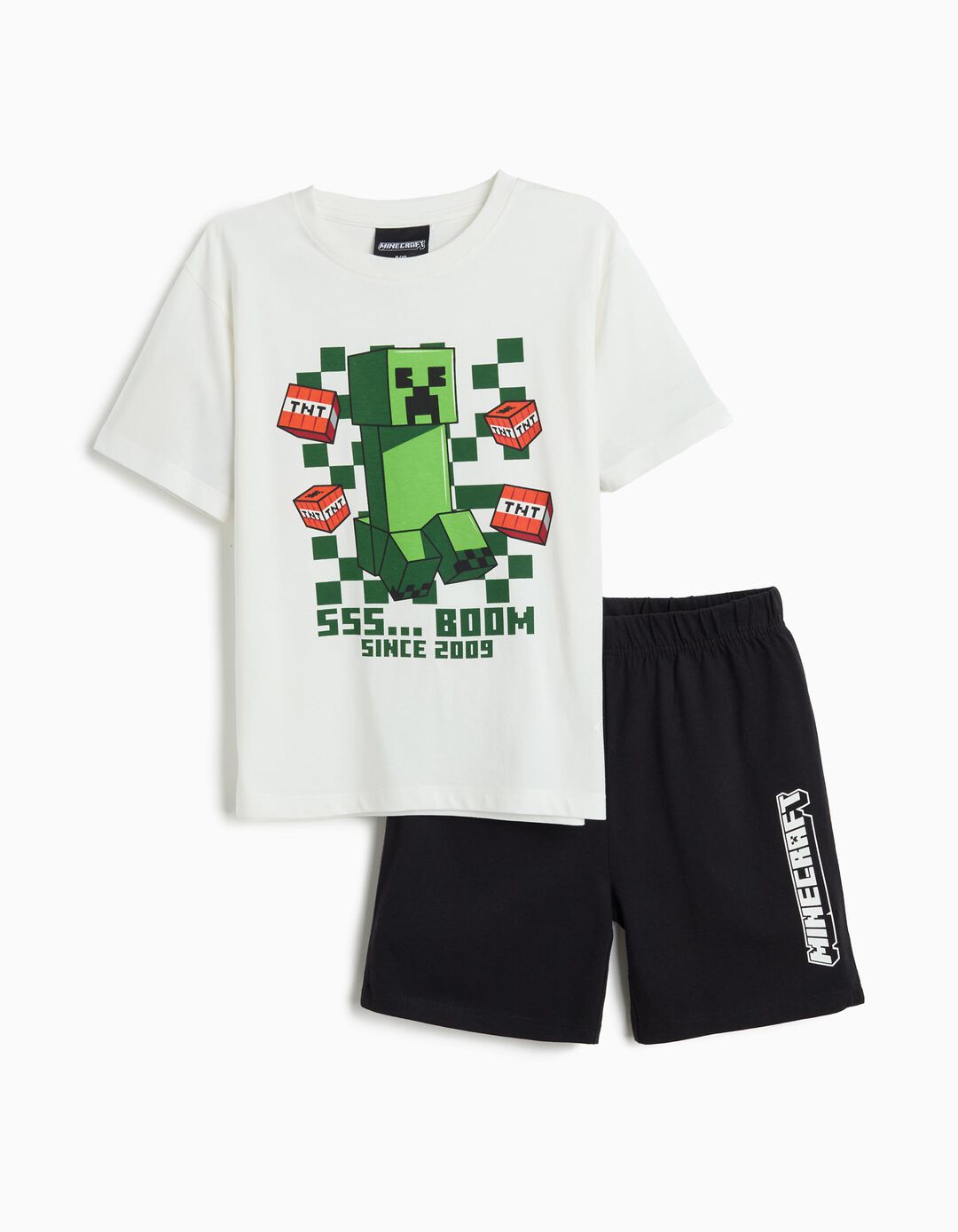Pijama 'Minecraft', Menino, Branco