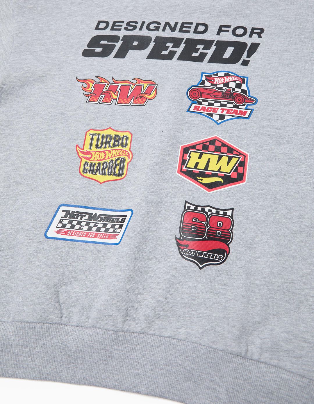 Sweatshirt de Felpa 'Hot Wheels', Menino, Cinzento Claro