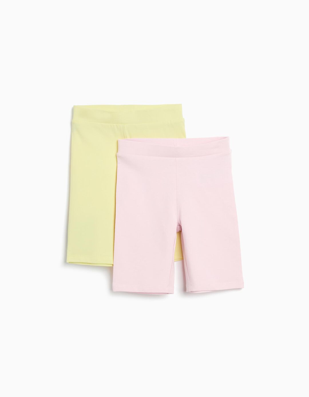 Pack 2 Leggings, Menina, Rosa Claro 