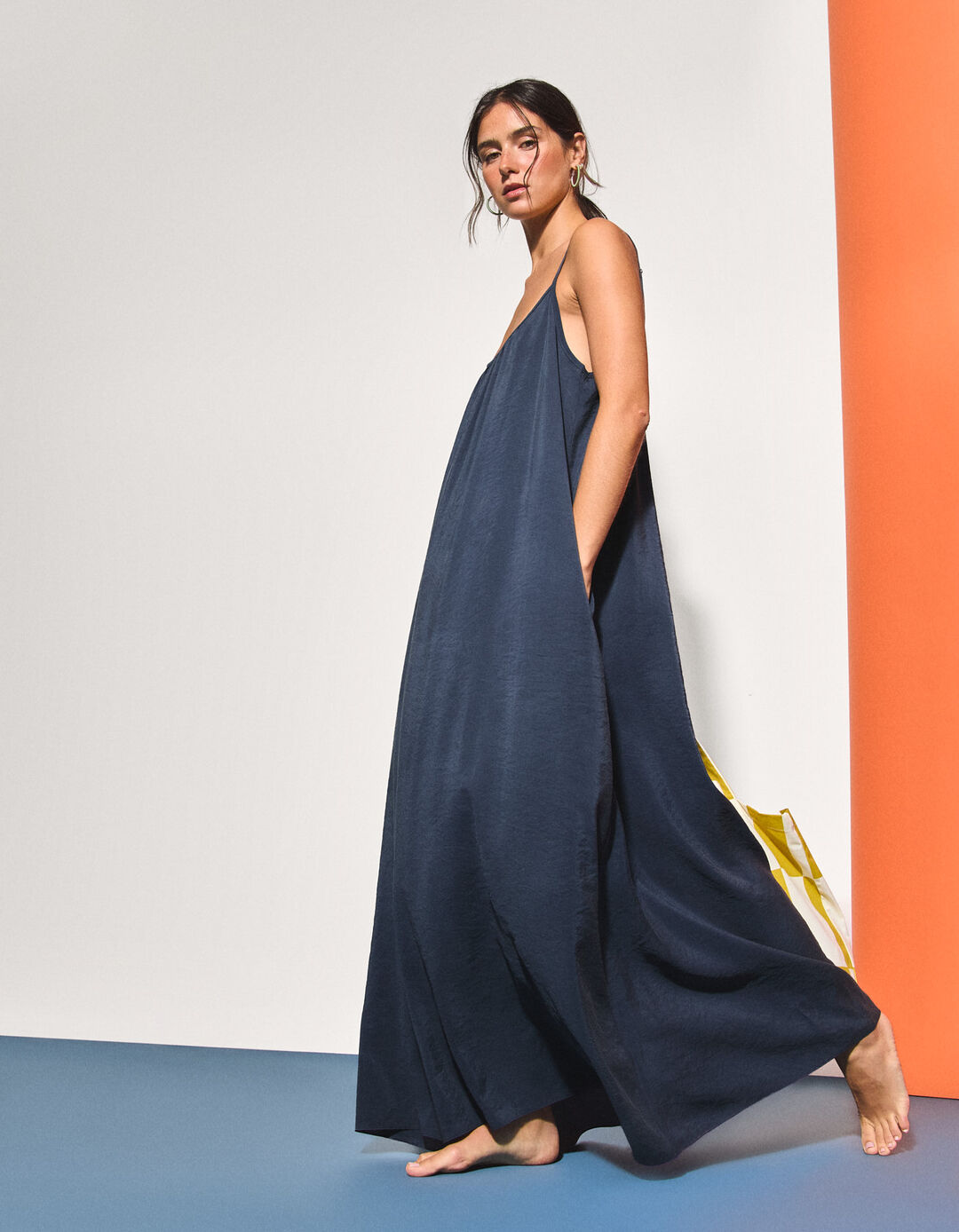 Vestido Modal, Mulher, Azul Escuro