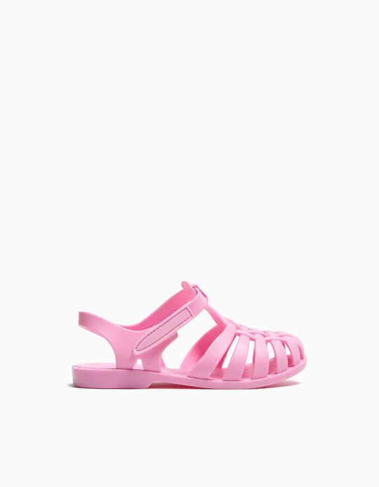 Comprar Online Sandálias de Borracha, Menina, Rosa Claro 
