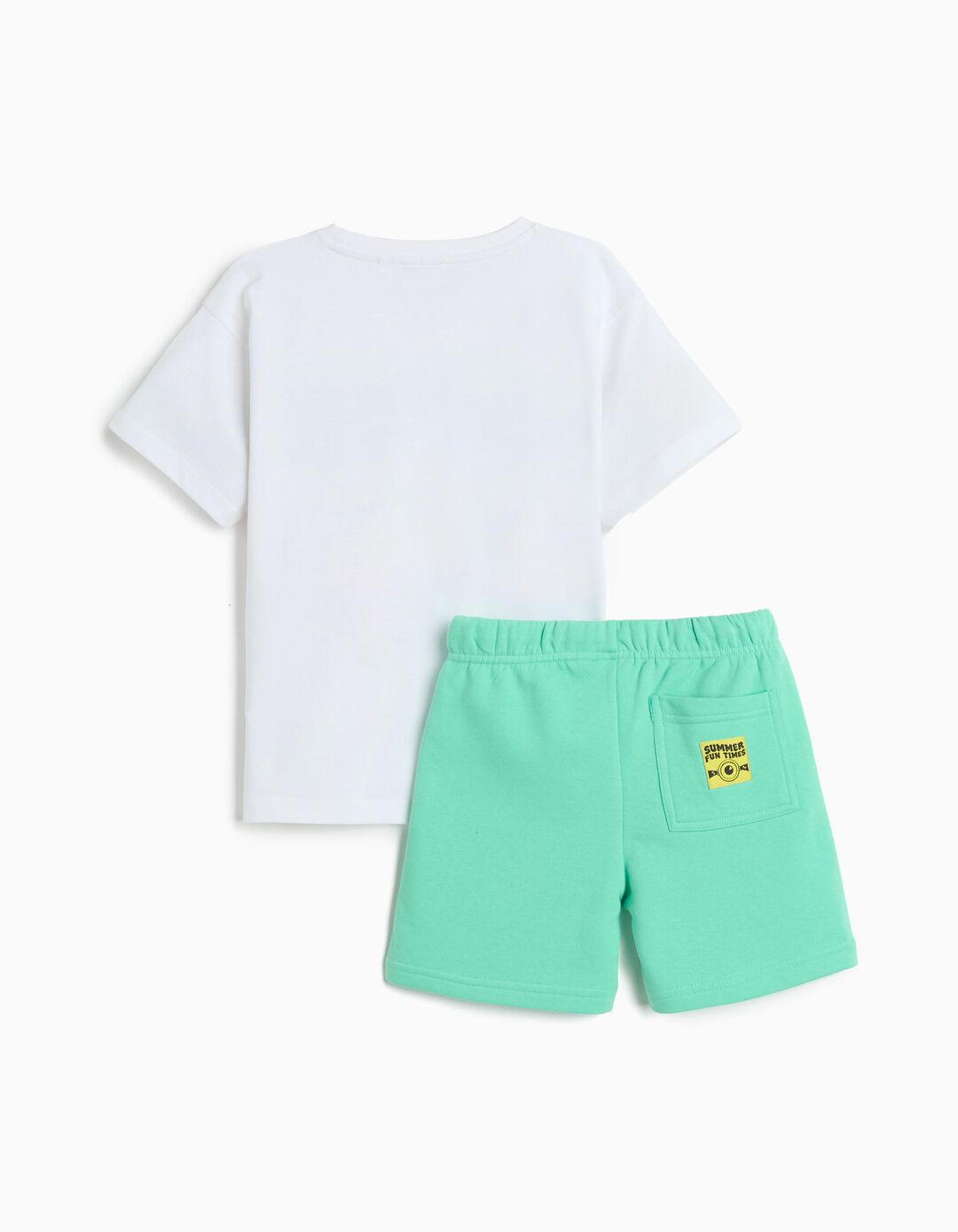Conjunto T-shirt e Cal&ccedil;&otilde;es 'Minions', Menino, Branco