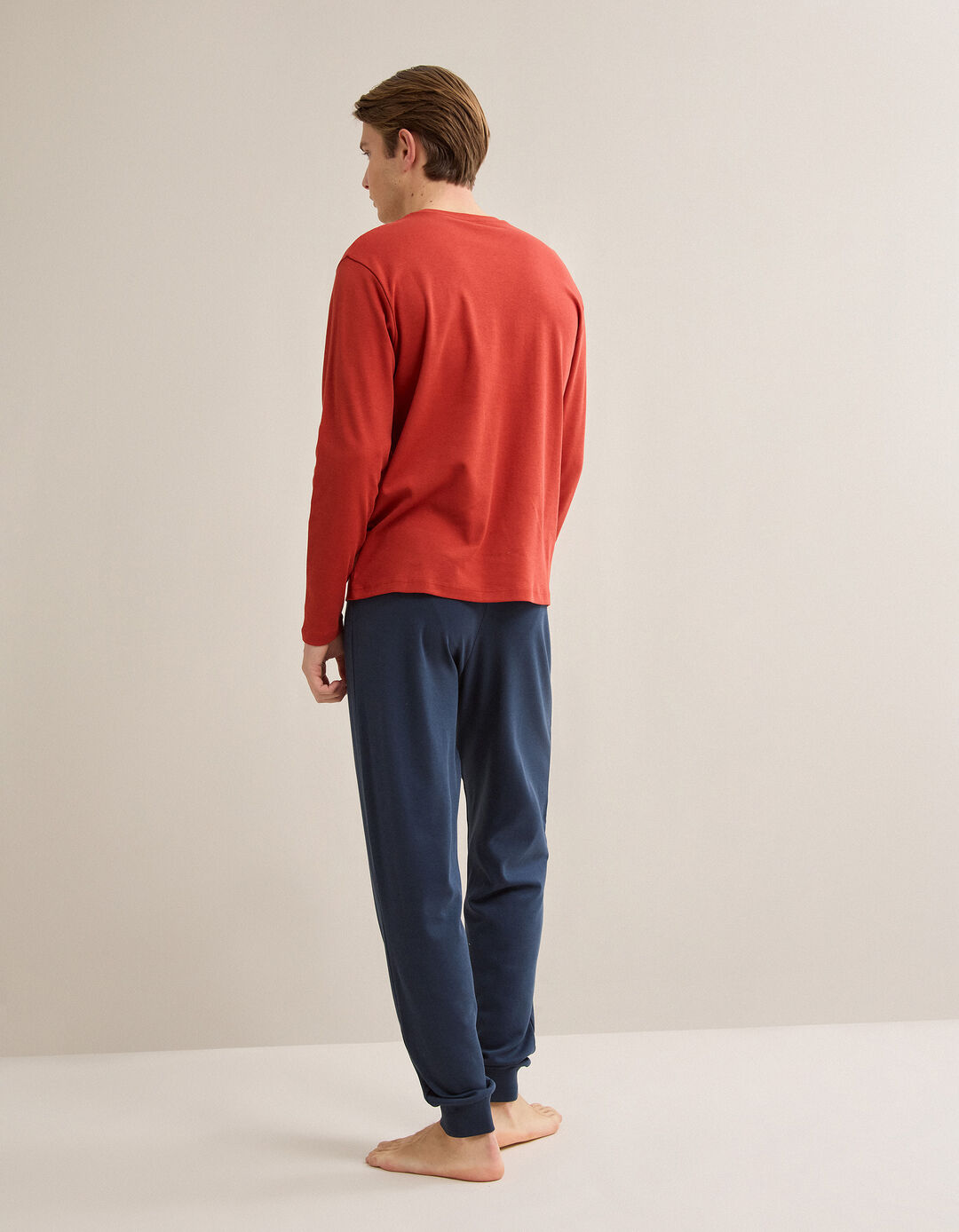 Pijama, Homem, Laranja Escuro