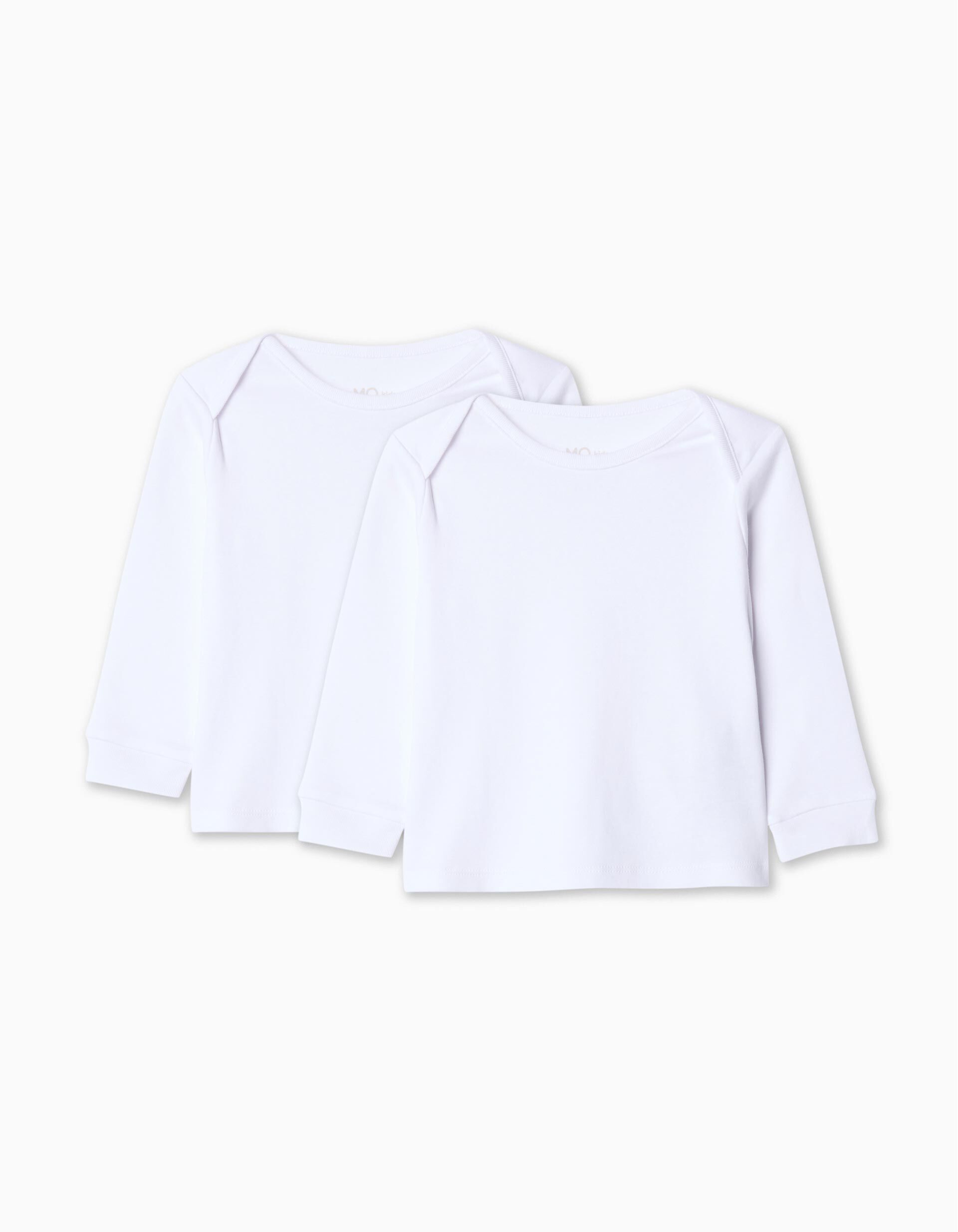 Comprar Online Pack 2 Camisolas Interiores de Manga Comprida, Beb&eacute;, Branco
