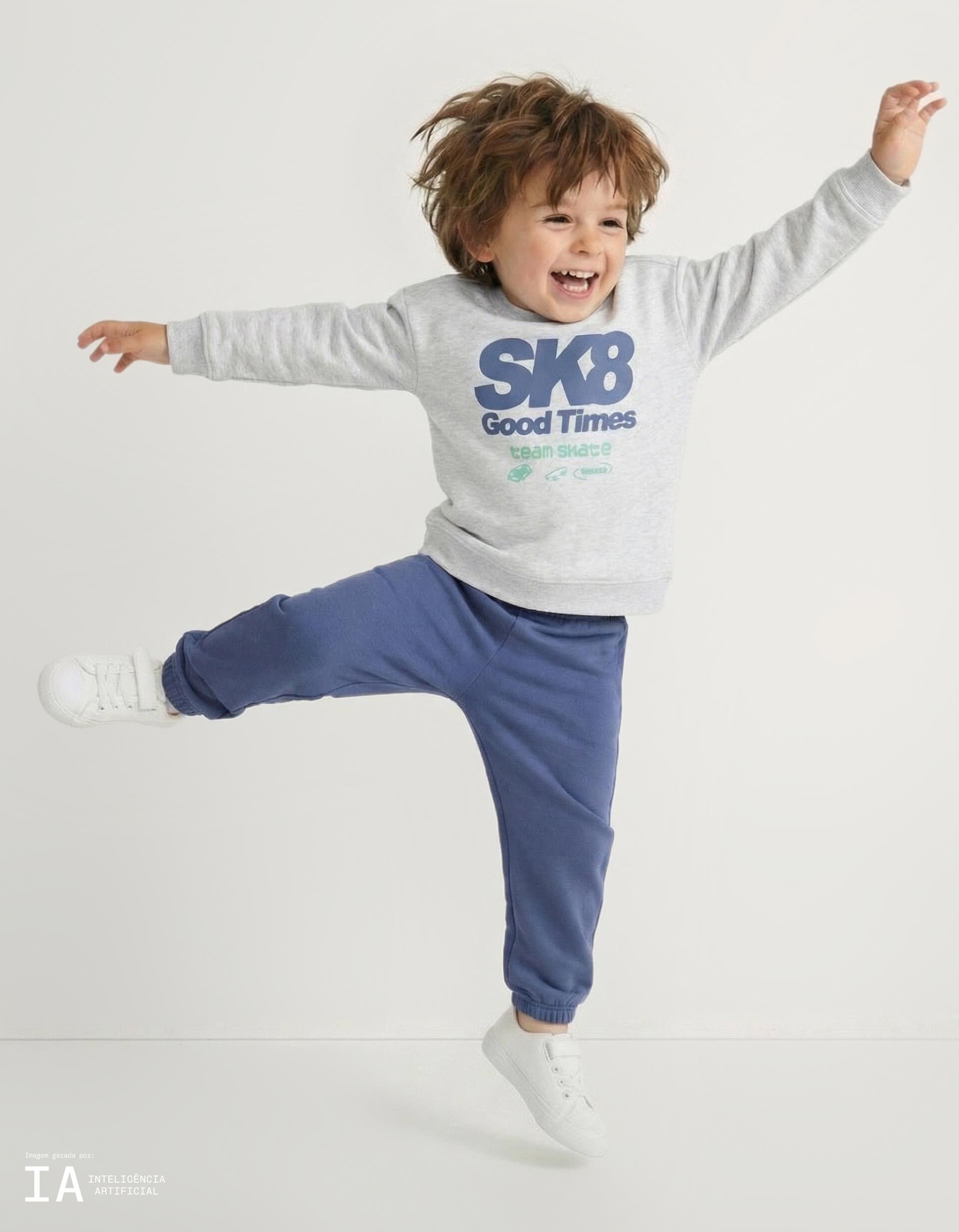 Comprar Online Conjunto de Jogging, Menino, Cinzento Claro