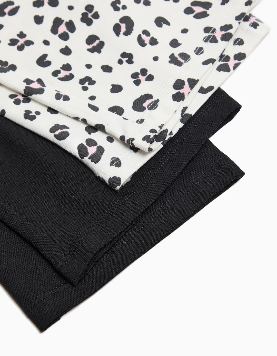 Pack 2 Leggings Cycling, Menina, Branco