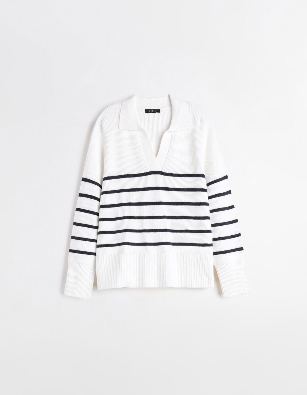 Camisola de Malha Polo, Mulher, Bege Claro
